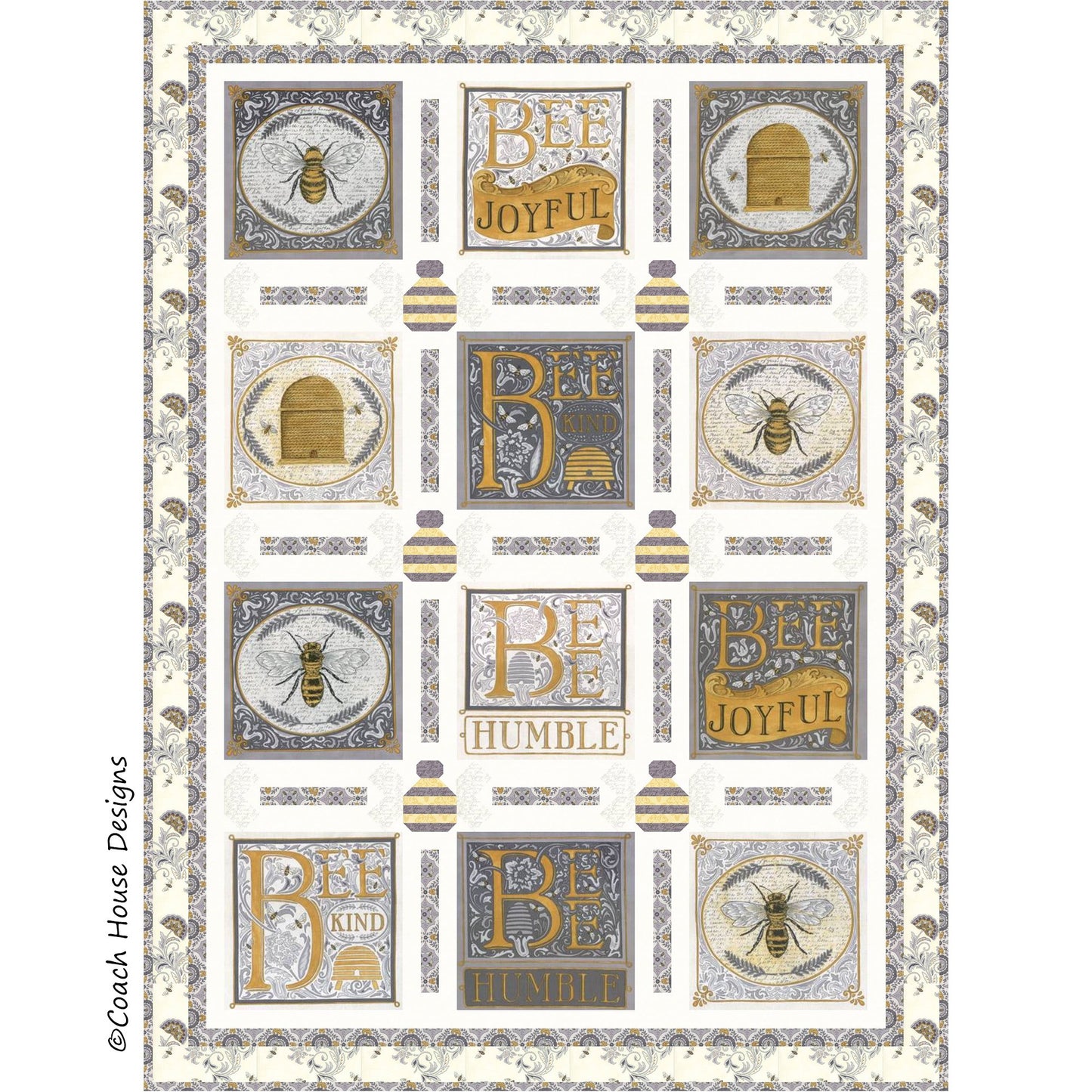 Buzz Buzz Downloadable PDF Quilt Pattern