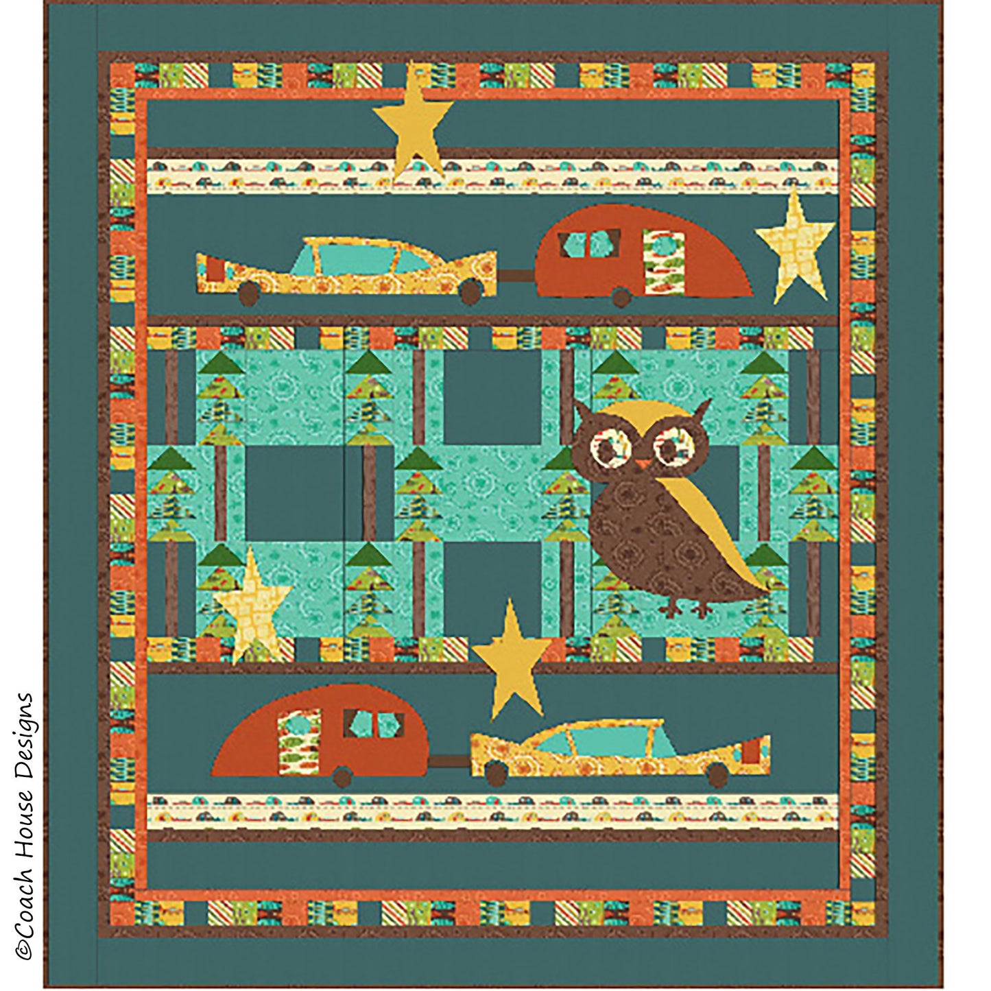 Campin’ Downloadable PDF Quilt Pattern