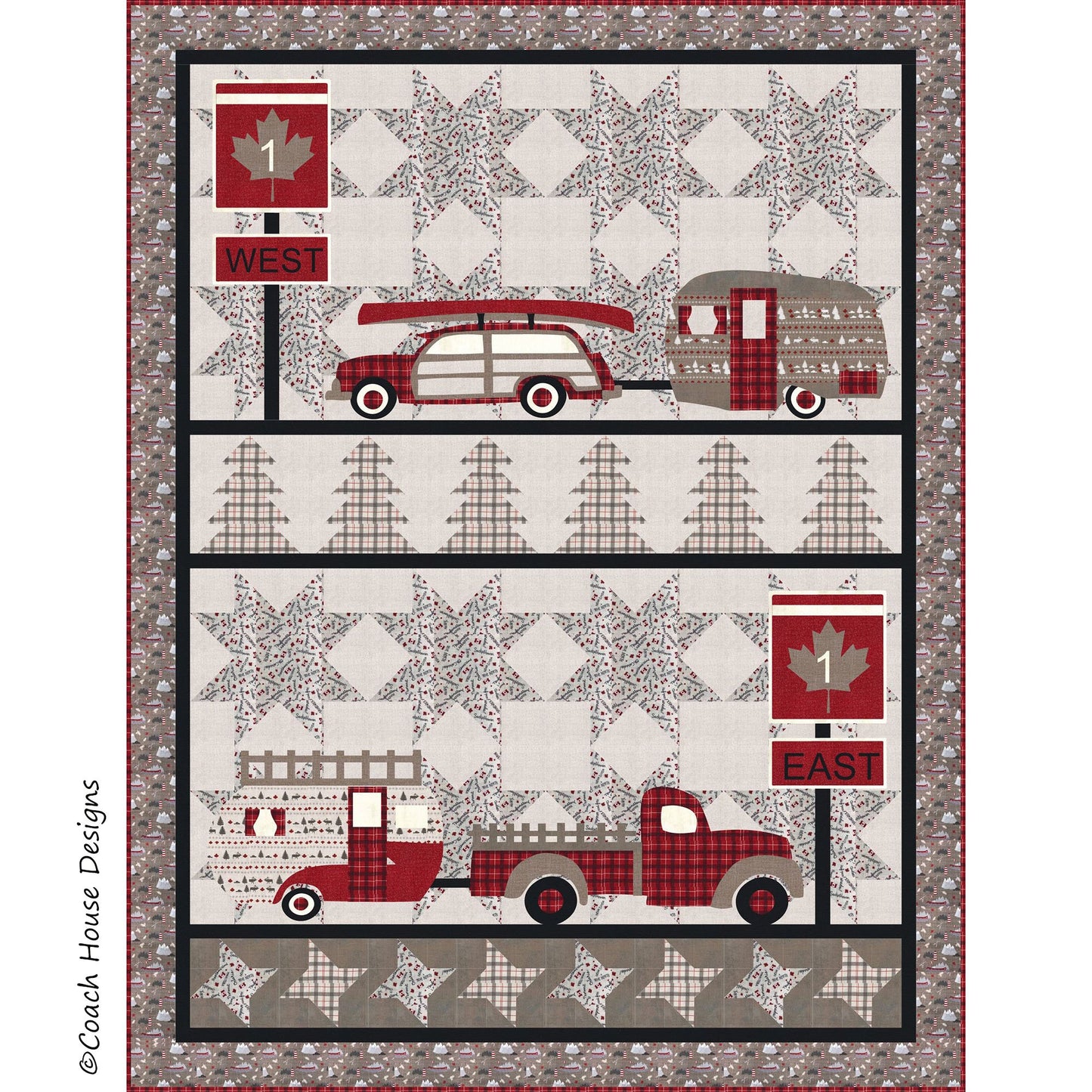 Canada Travels Downloadable PDF Quilt Pattern