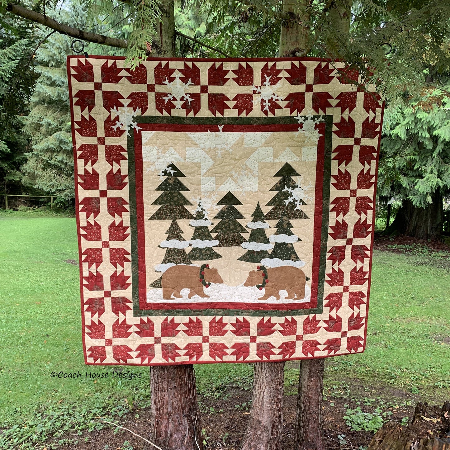 Christmas Bears Downloadable PDF Quilt Pattern