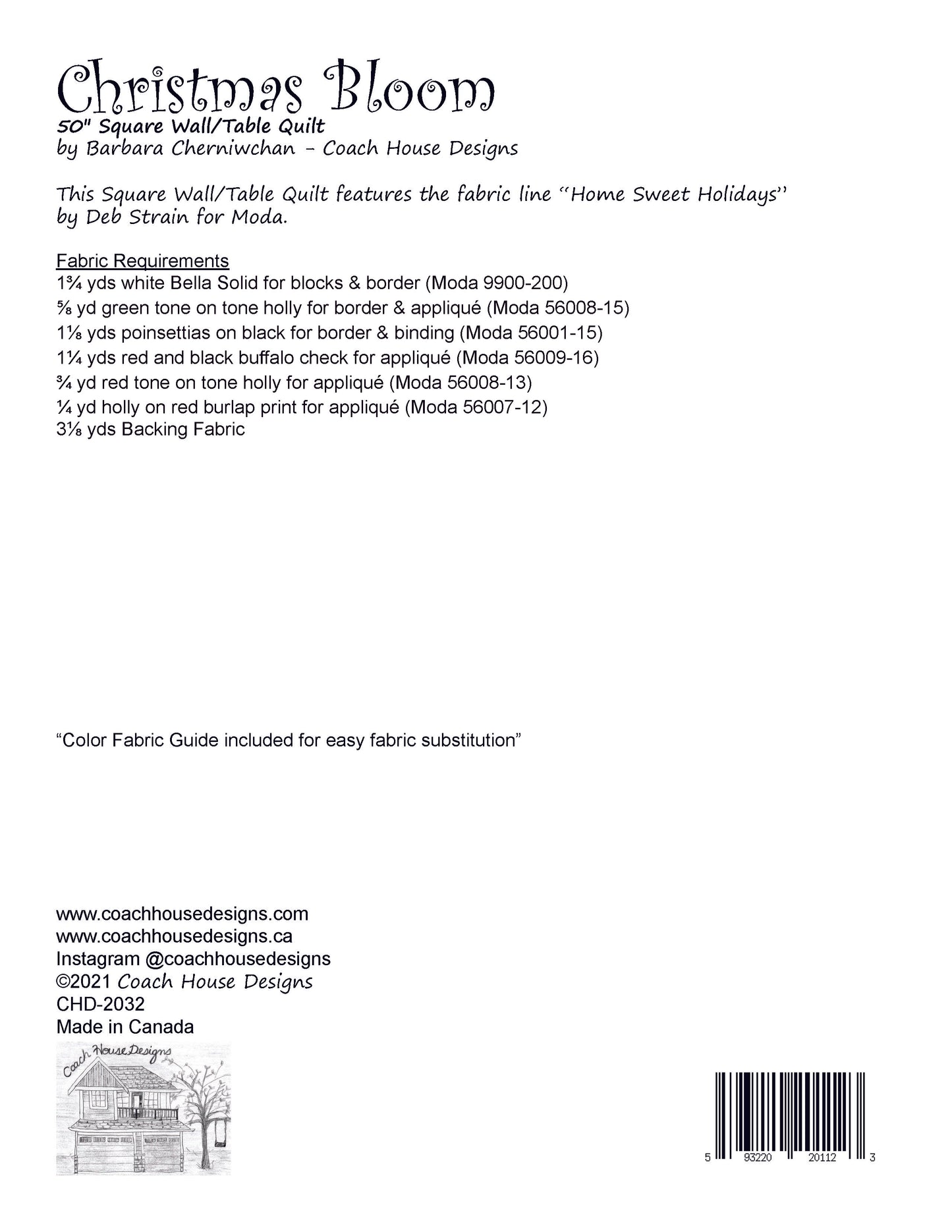 Christmas Bloom Quilt Pattern