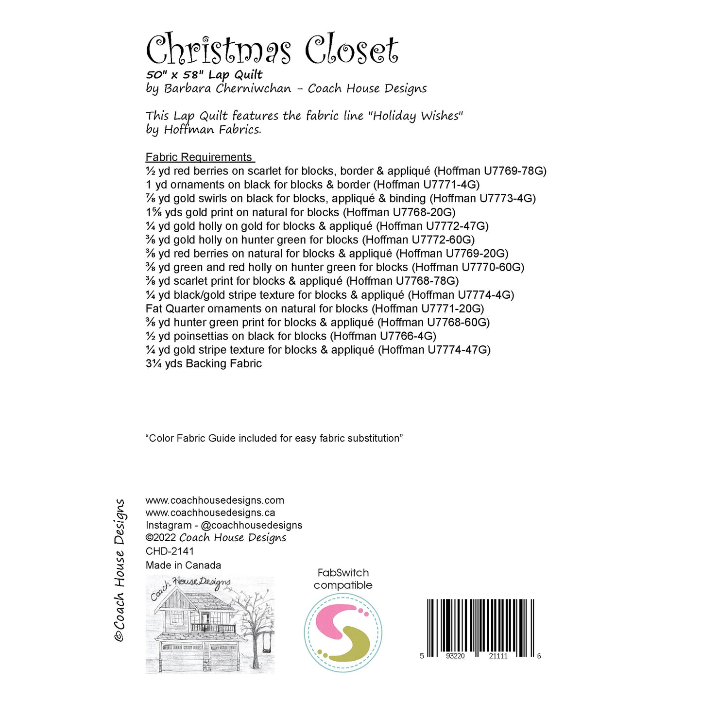 Christmas Closet Quilt Pattern