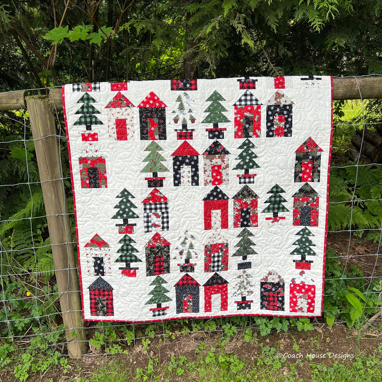 Christmas Village Downloadable PDF Quilt Pattern