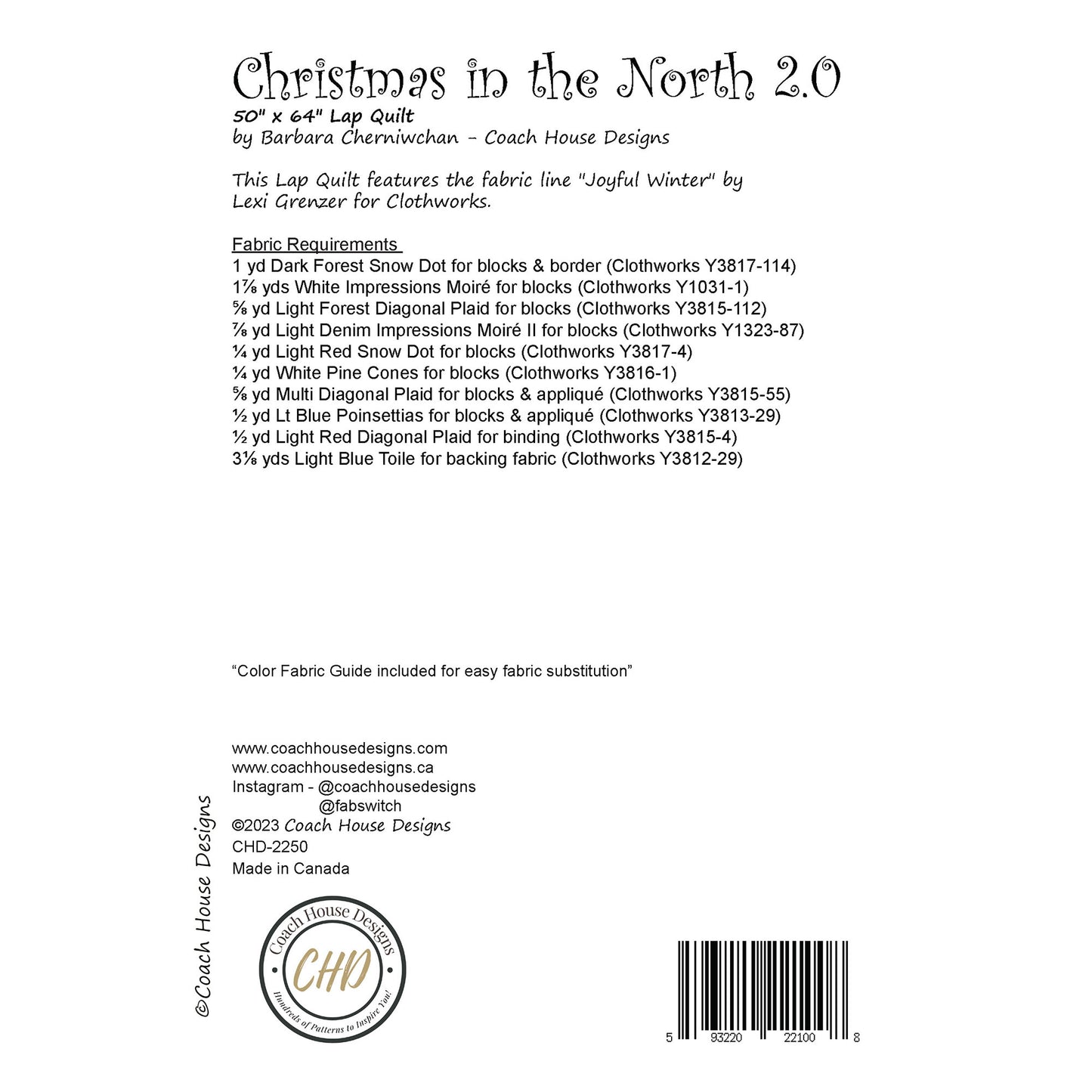 Christmas in the North 2.0 Downloadable PDF Quilt Pattern