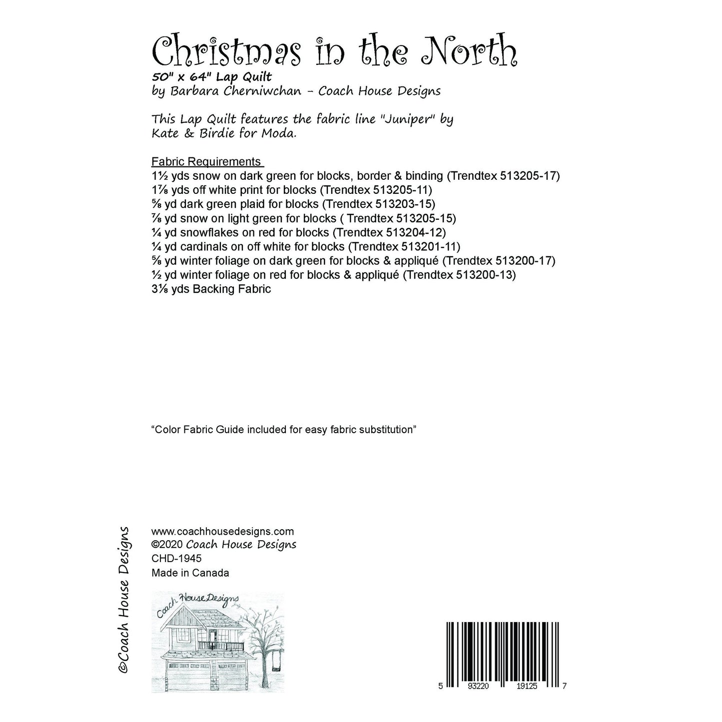 Christmas in the North Downloadable PDF Quilt Pattern