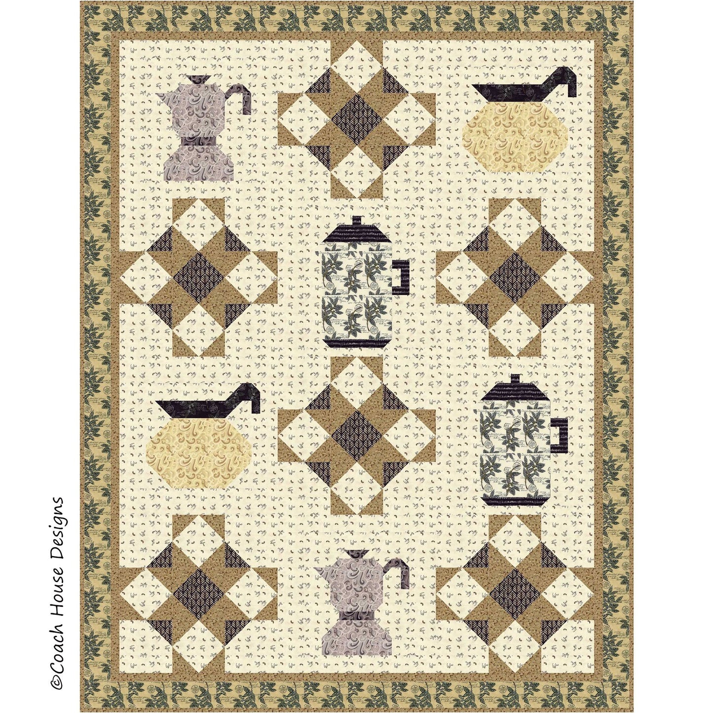 Coffee First Quilt Pattern