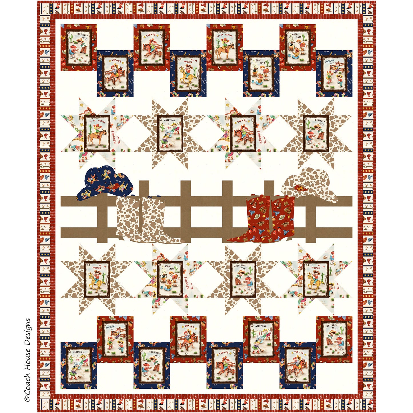 Cowpoke Hall of Fame Quilt Pattern