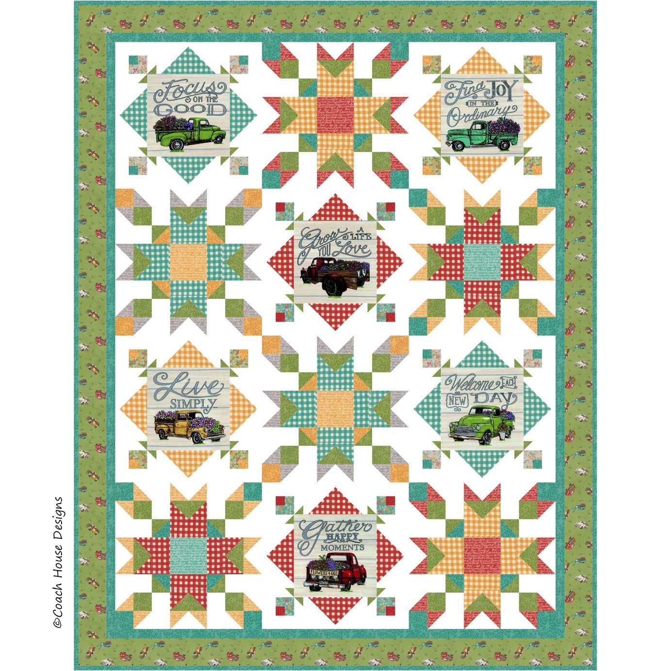 Cruisin’ Thru the Meadow Quilt Pattern
