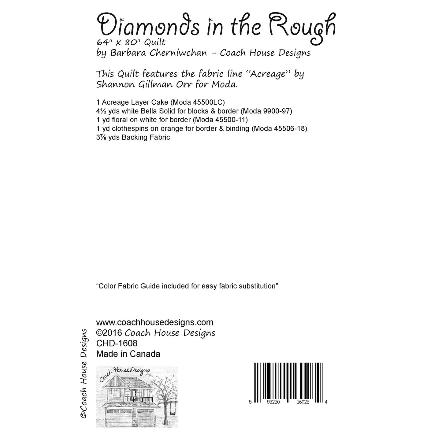 Diamonds in the Rough Quilt Pattern