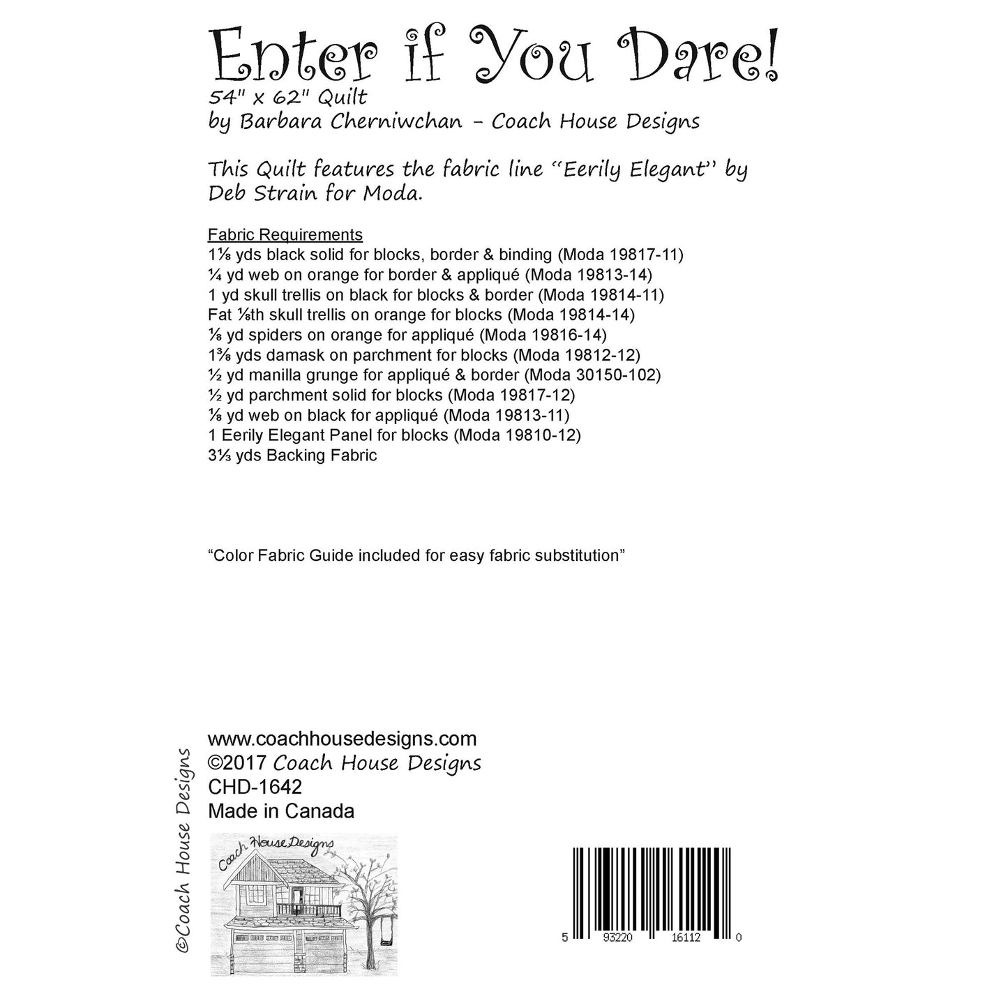 Enter if You Dare! Quilt Pattern