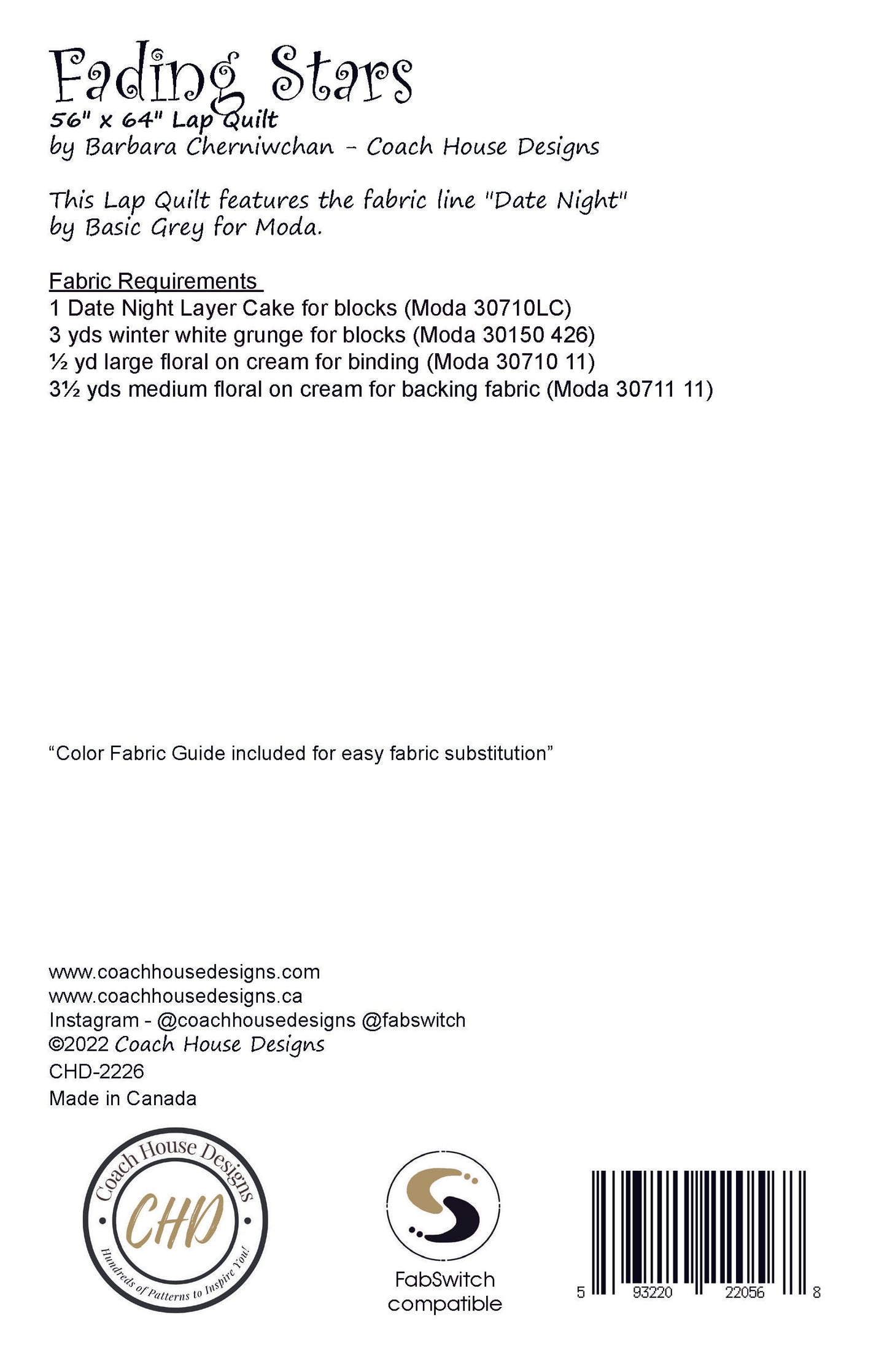 Fading Stars Downloadable PDF Quilt Pattern