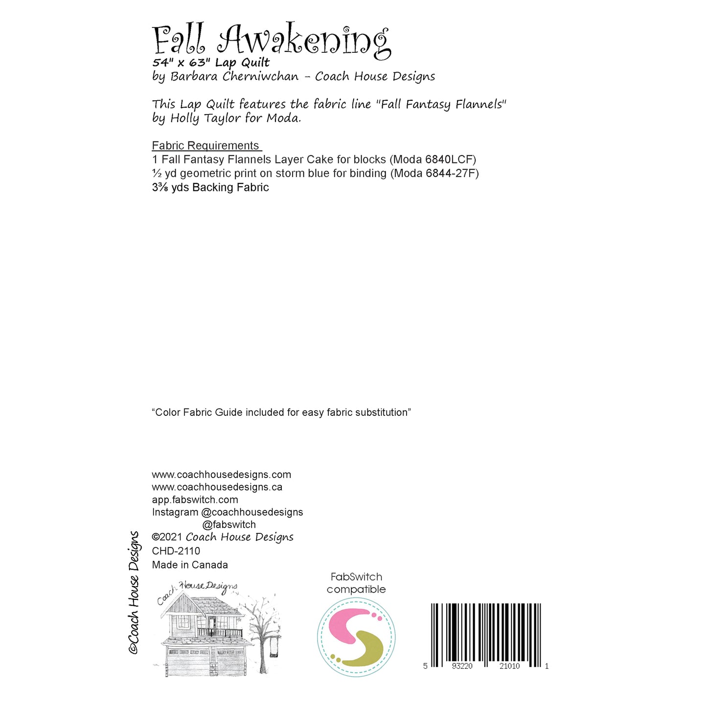 Fall Awakening Downloadable PDF Quilt Pattern