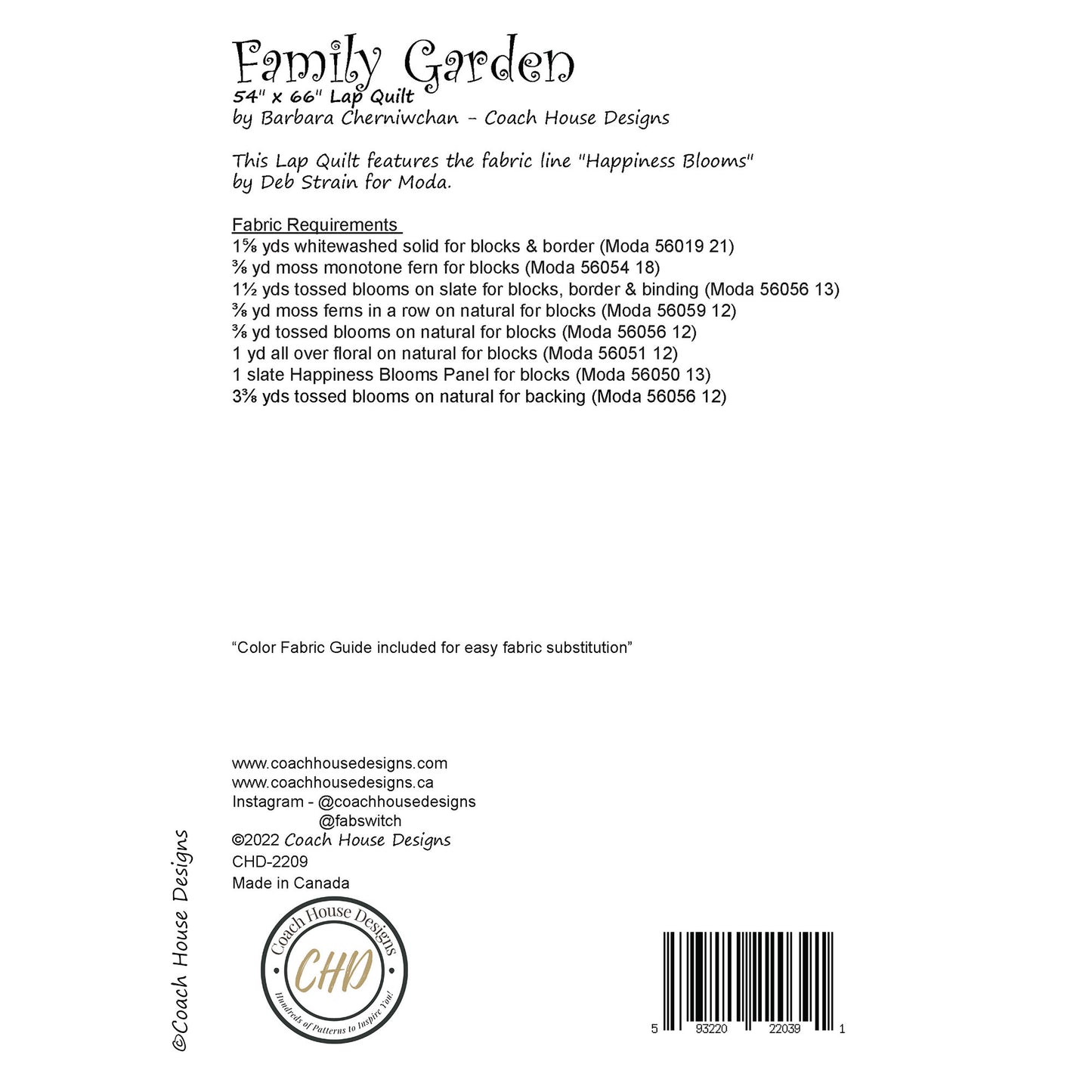 Family Garden Quilt Pattern