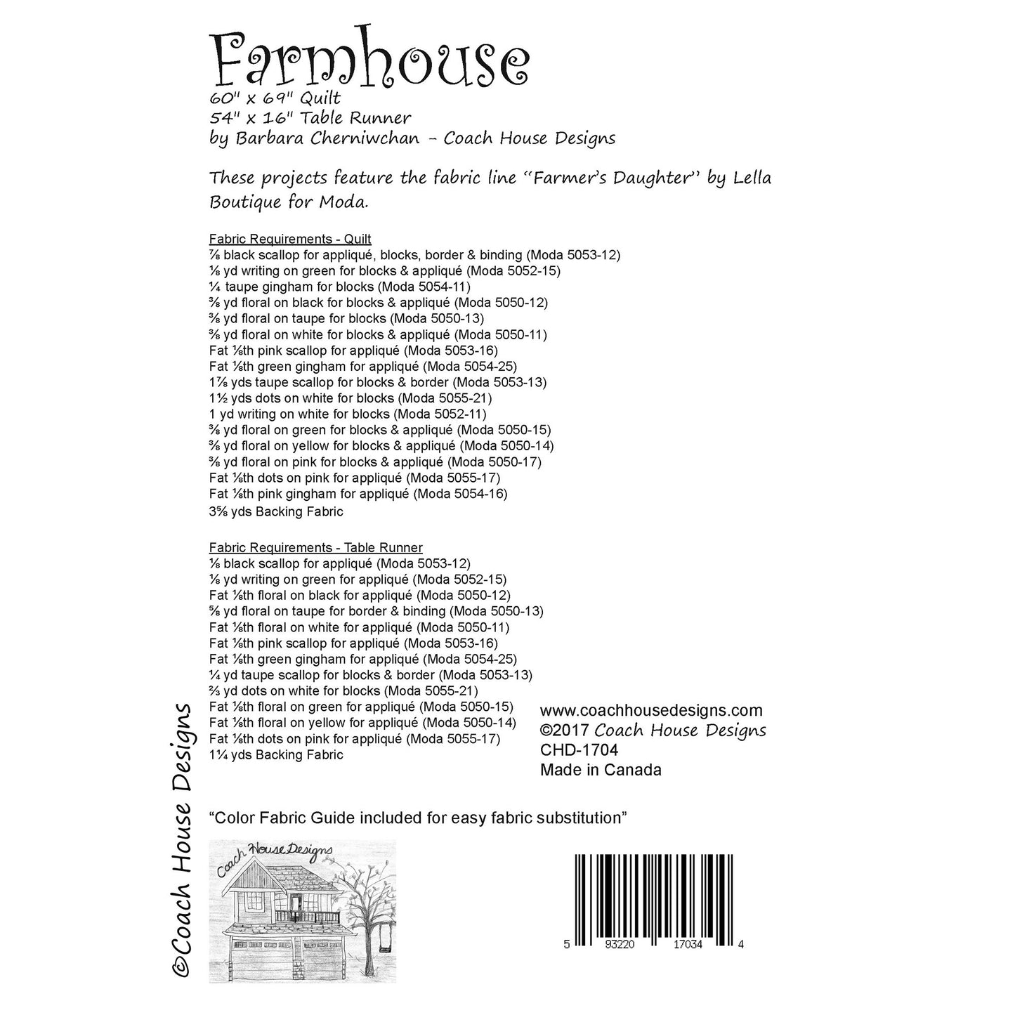 Farmhouse Downloadable PDF Quilt Pattern