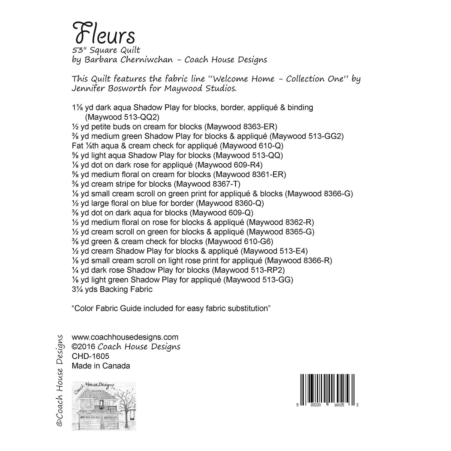 Fleurs Downloadable PDF Quilt Pattern