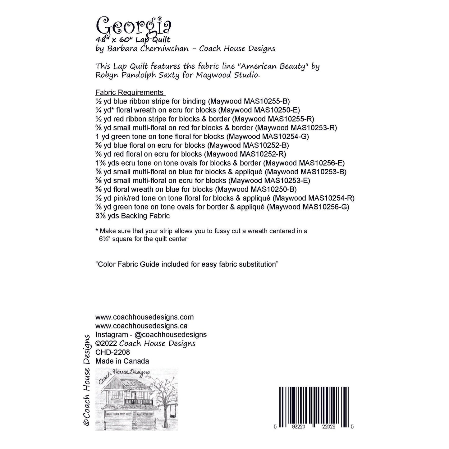 Georgia Downloadable PDF Quilt Pattern