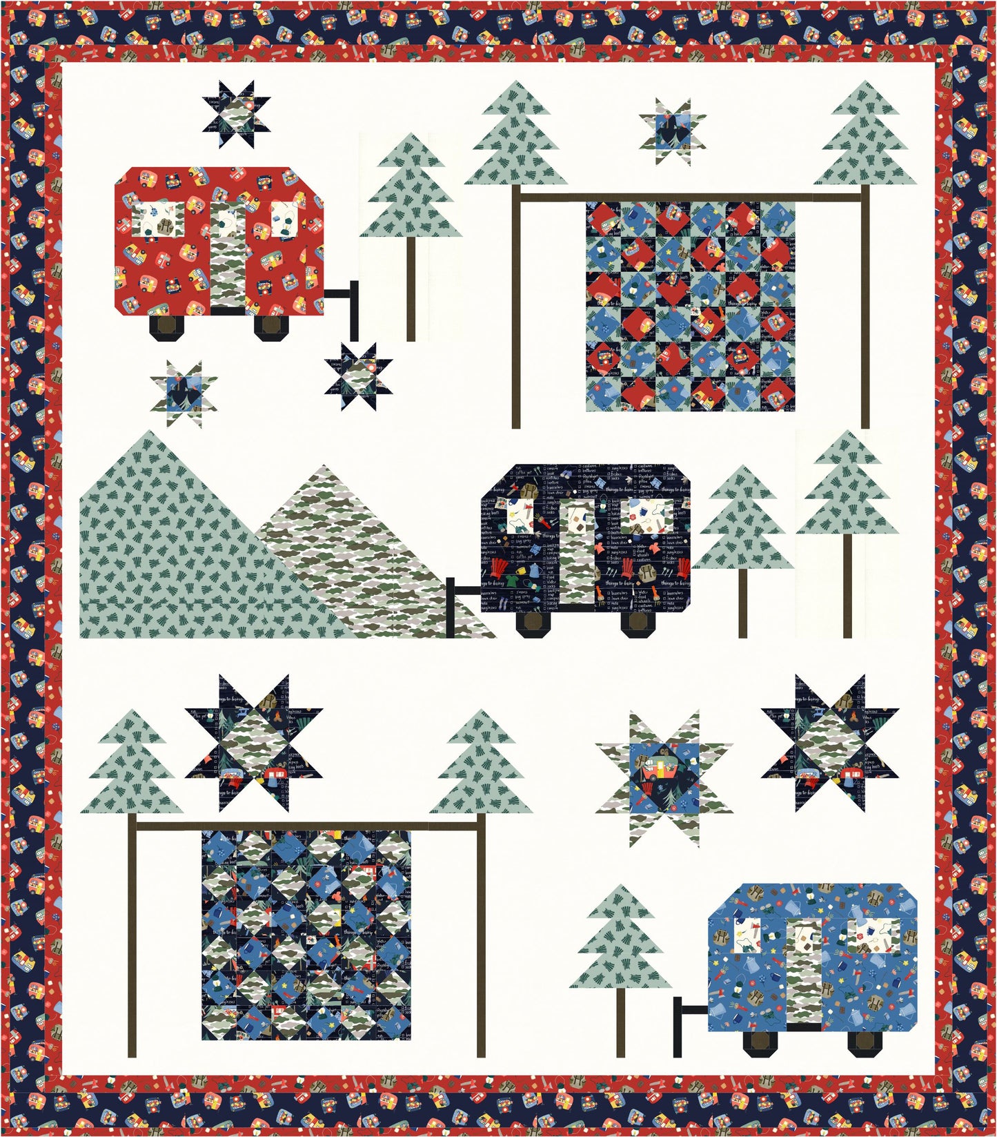 Go Camping! Downloadable PDF Quilt Pattern