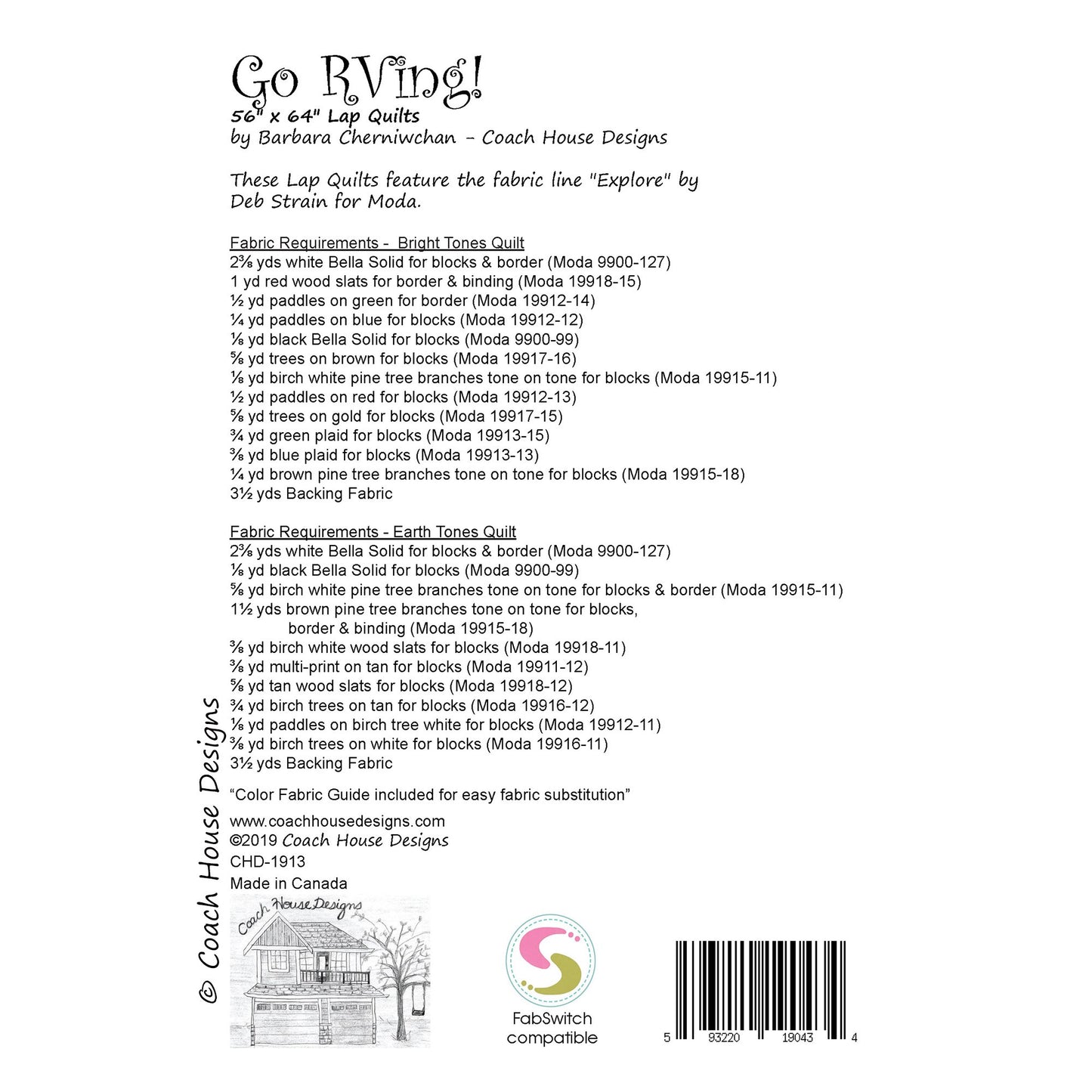 Go RVing! Downloadable PDF Quilt Pattern