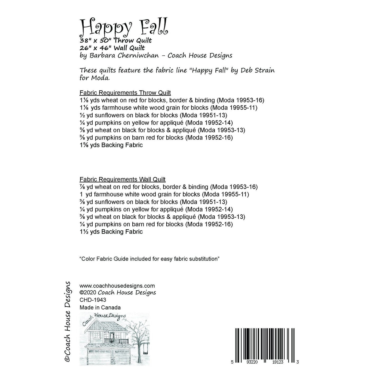 Happy Fall Quilt Pattern