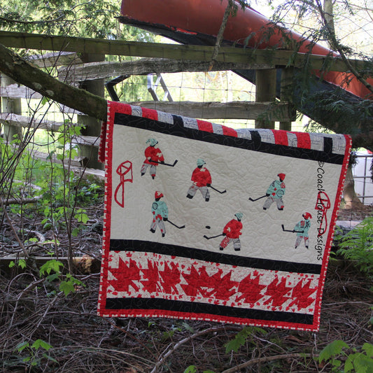 Hockey is our Game Downloadable PDF Quilt Pattern