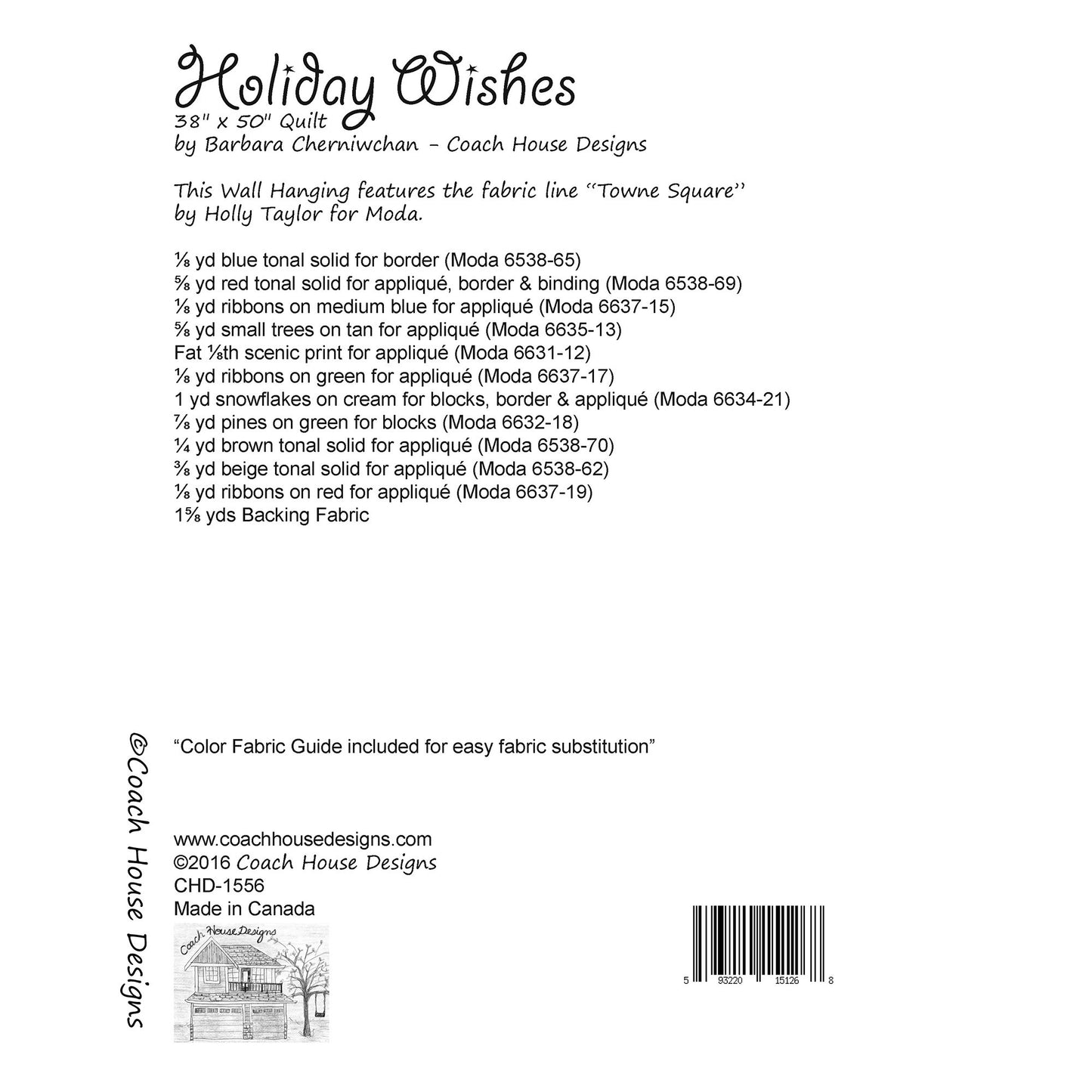 Holiday Wishes Downloadable PDF Quilt Pattern