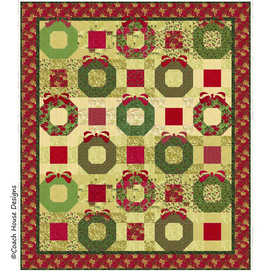 Holiday Wreaths Quilt Pattern
