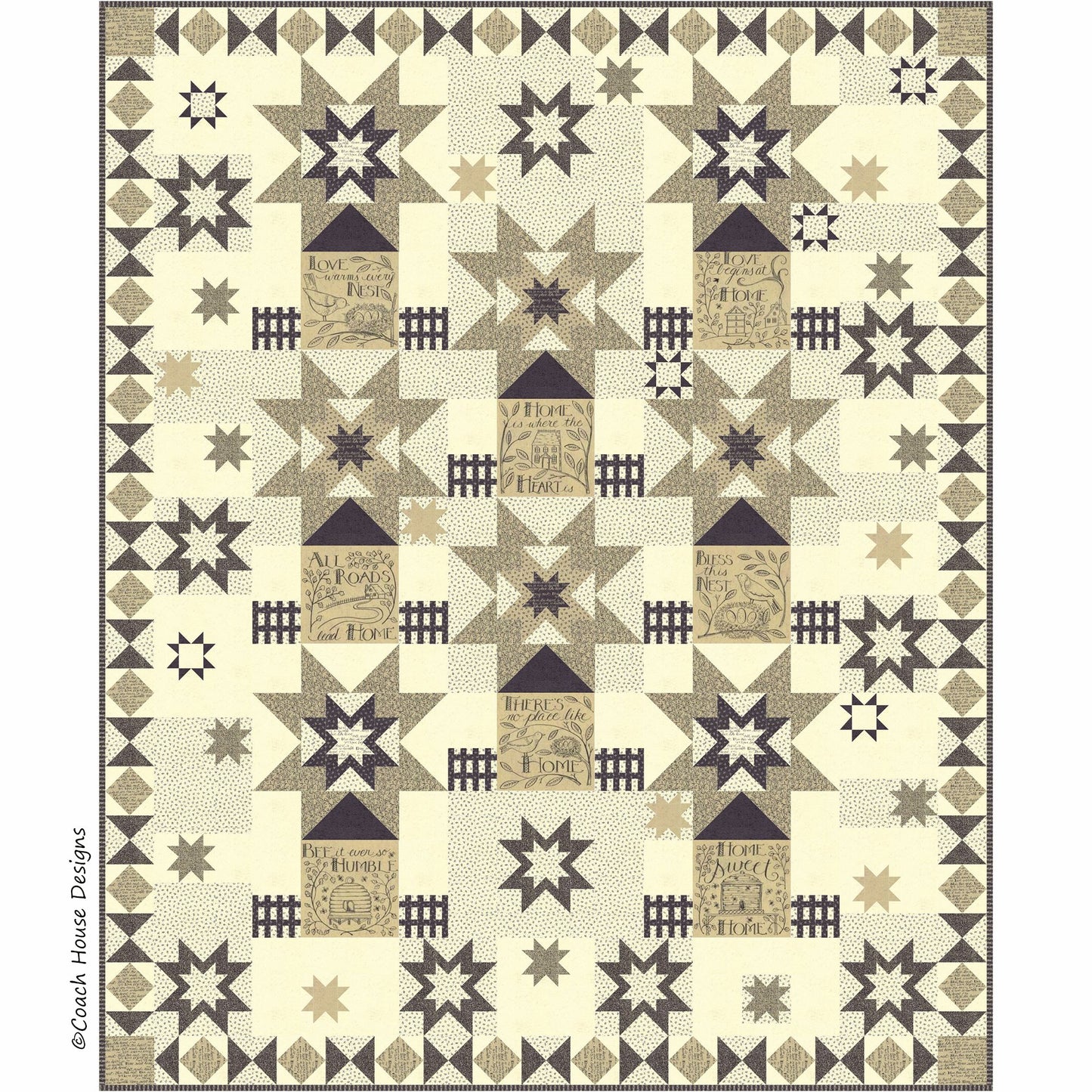 Home Among the Stars Downloadable PDF Quilt Pattern