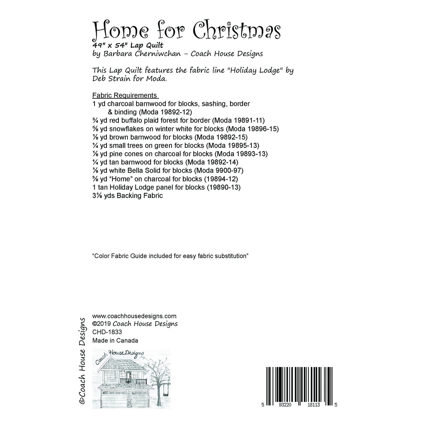 Home for Christmas Quilt Pattern