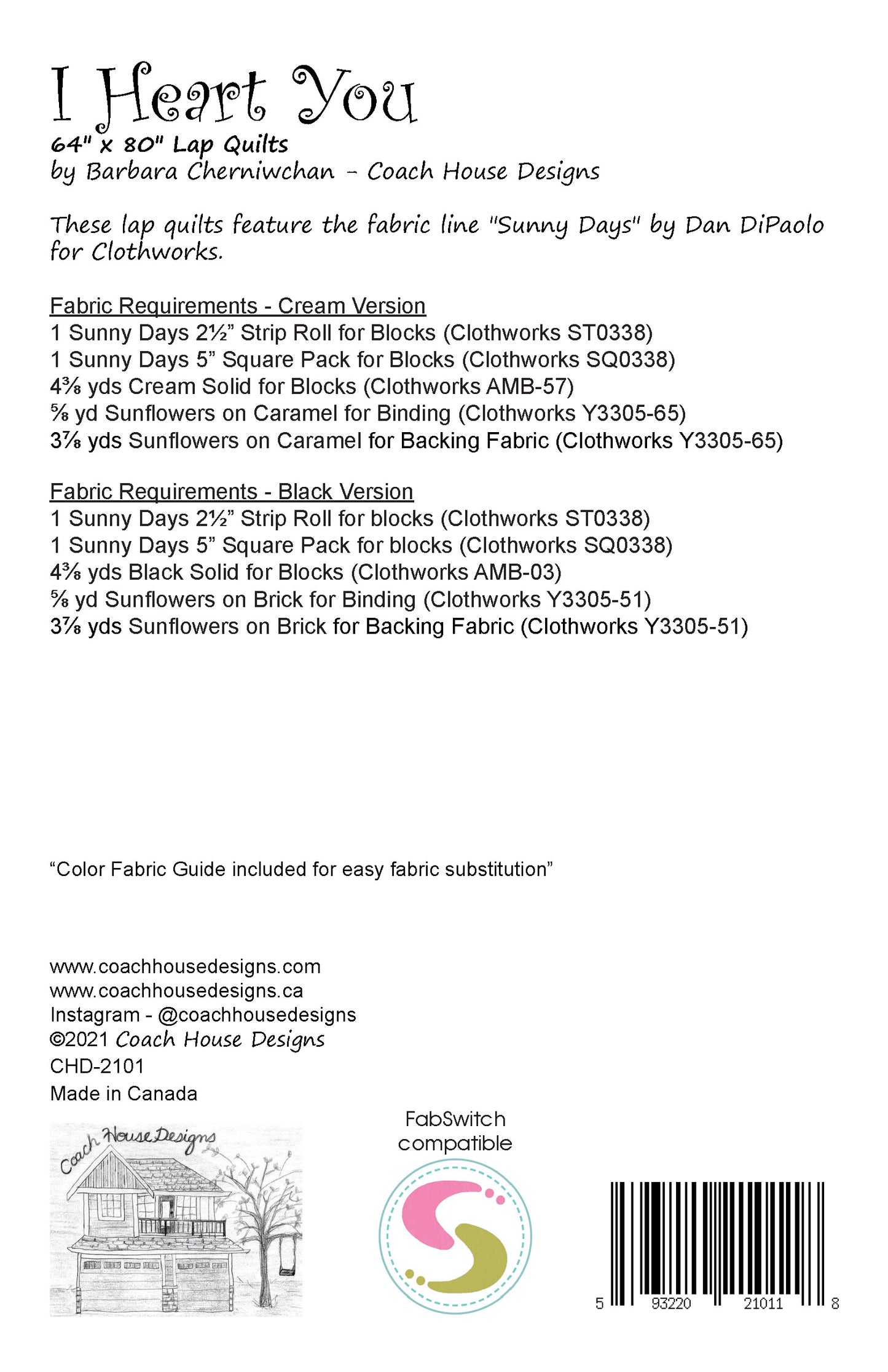 I Heart You Quilt Pattern