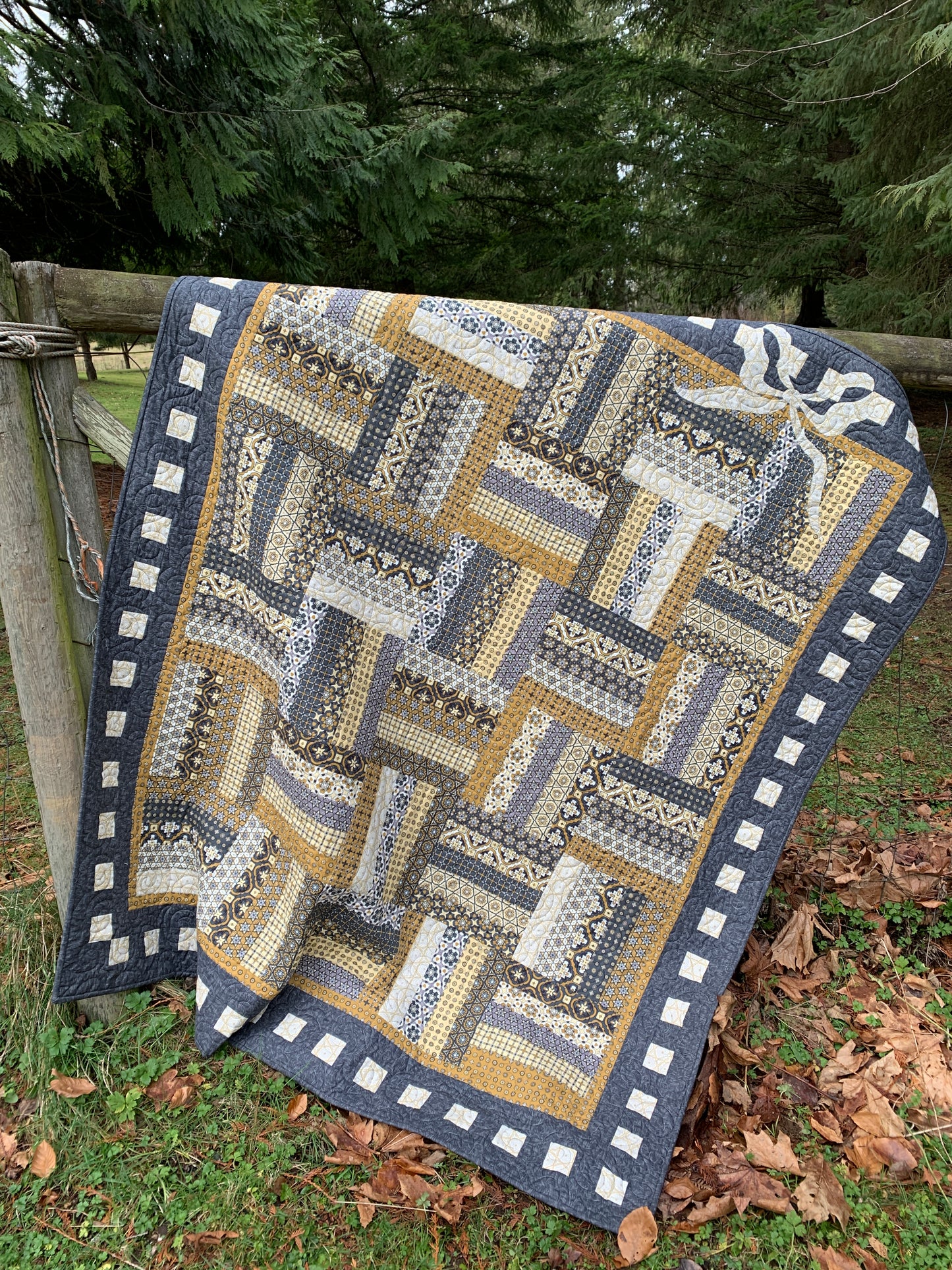 Farmhouse Ribbons Downloadable PDF Quilt Pattern