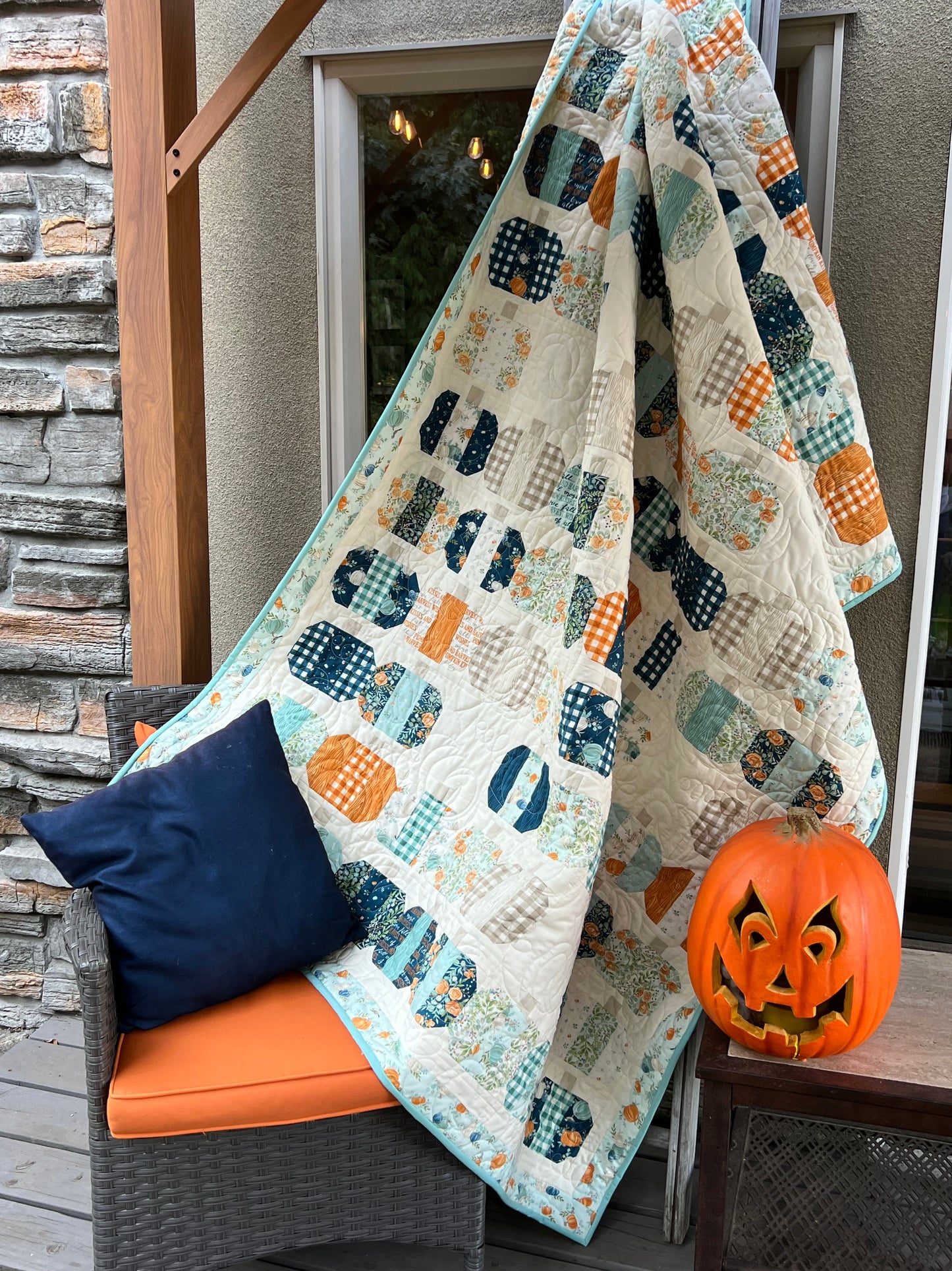 Pumpkin Kisses Downloadable PDF Quilt Pattern