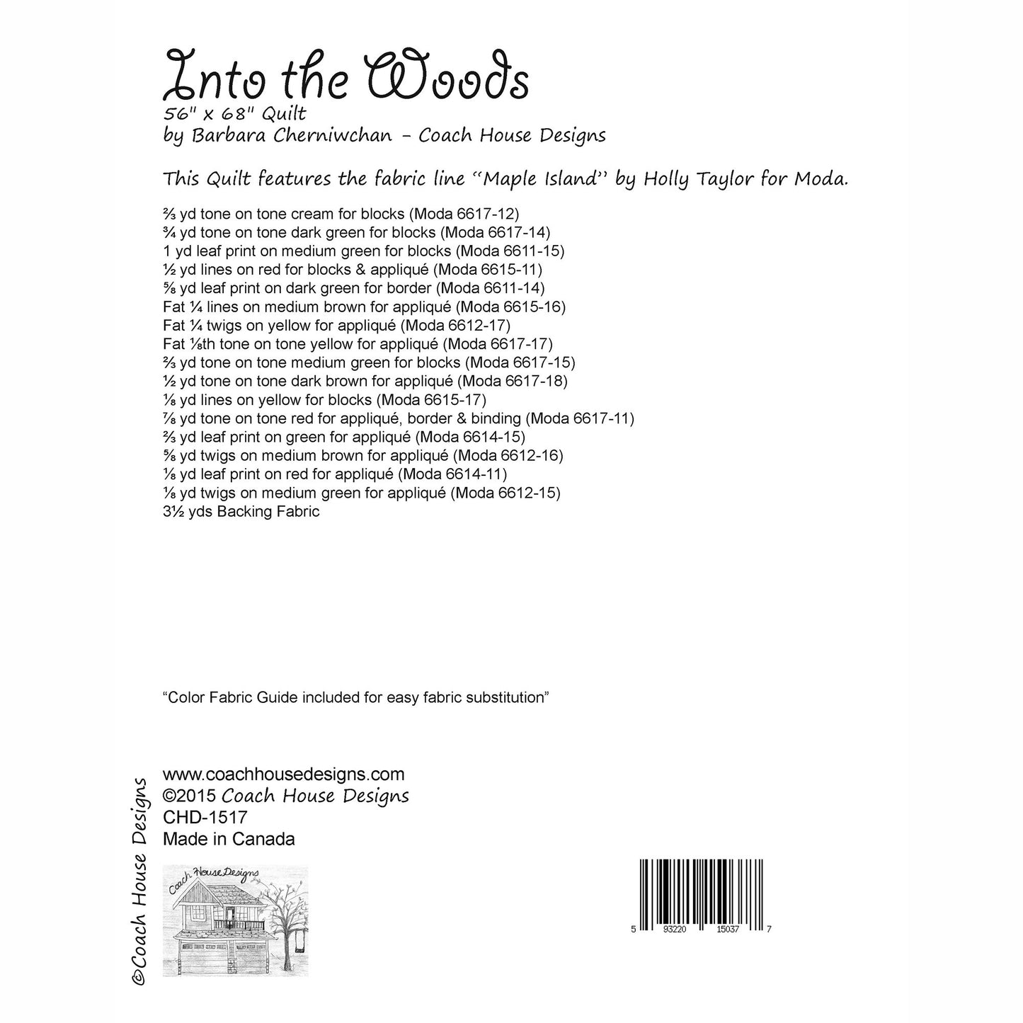 Into the Woods Downloadable PDF Quilt Pattern