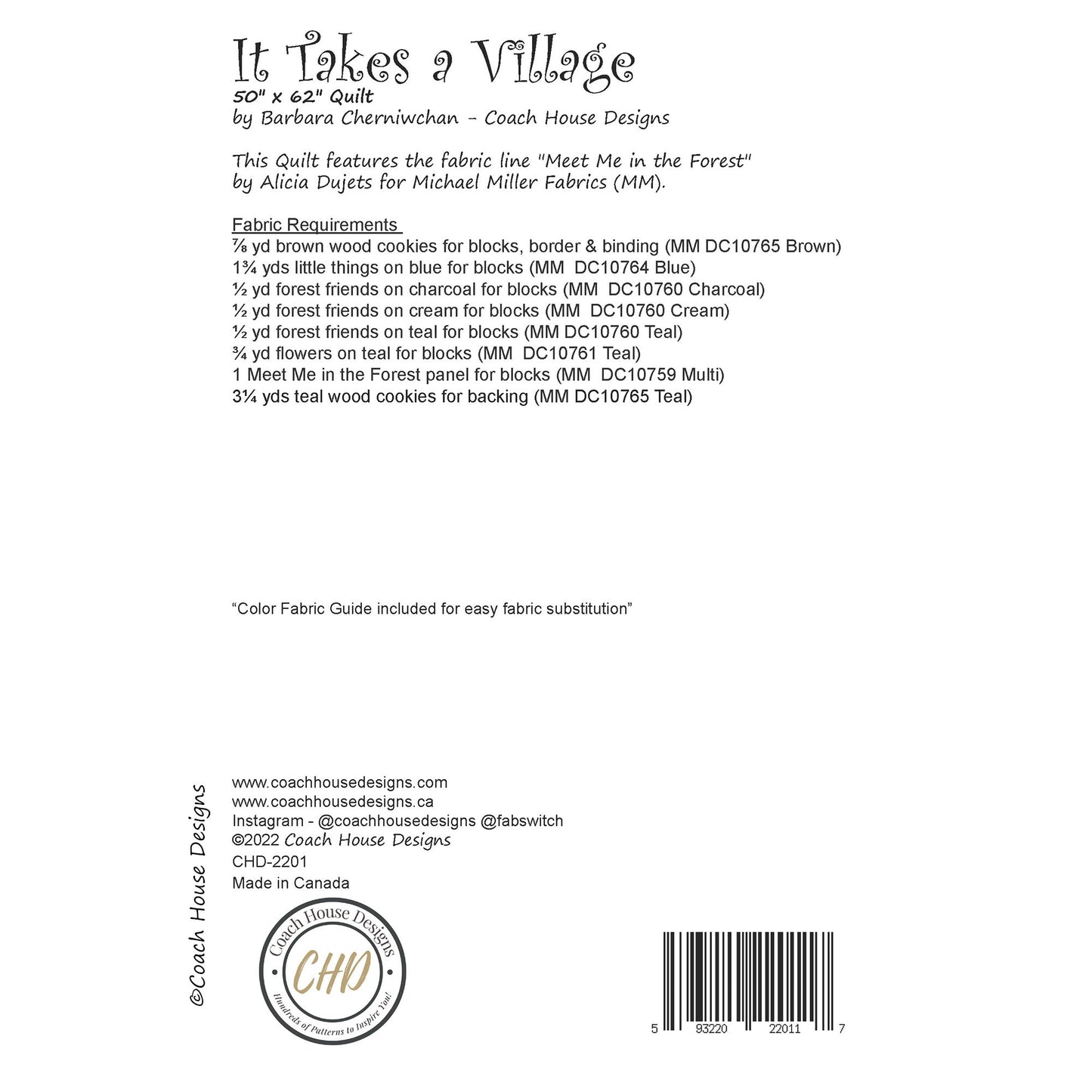 It Takes A Village Downloadable PDF Quilt Pattern