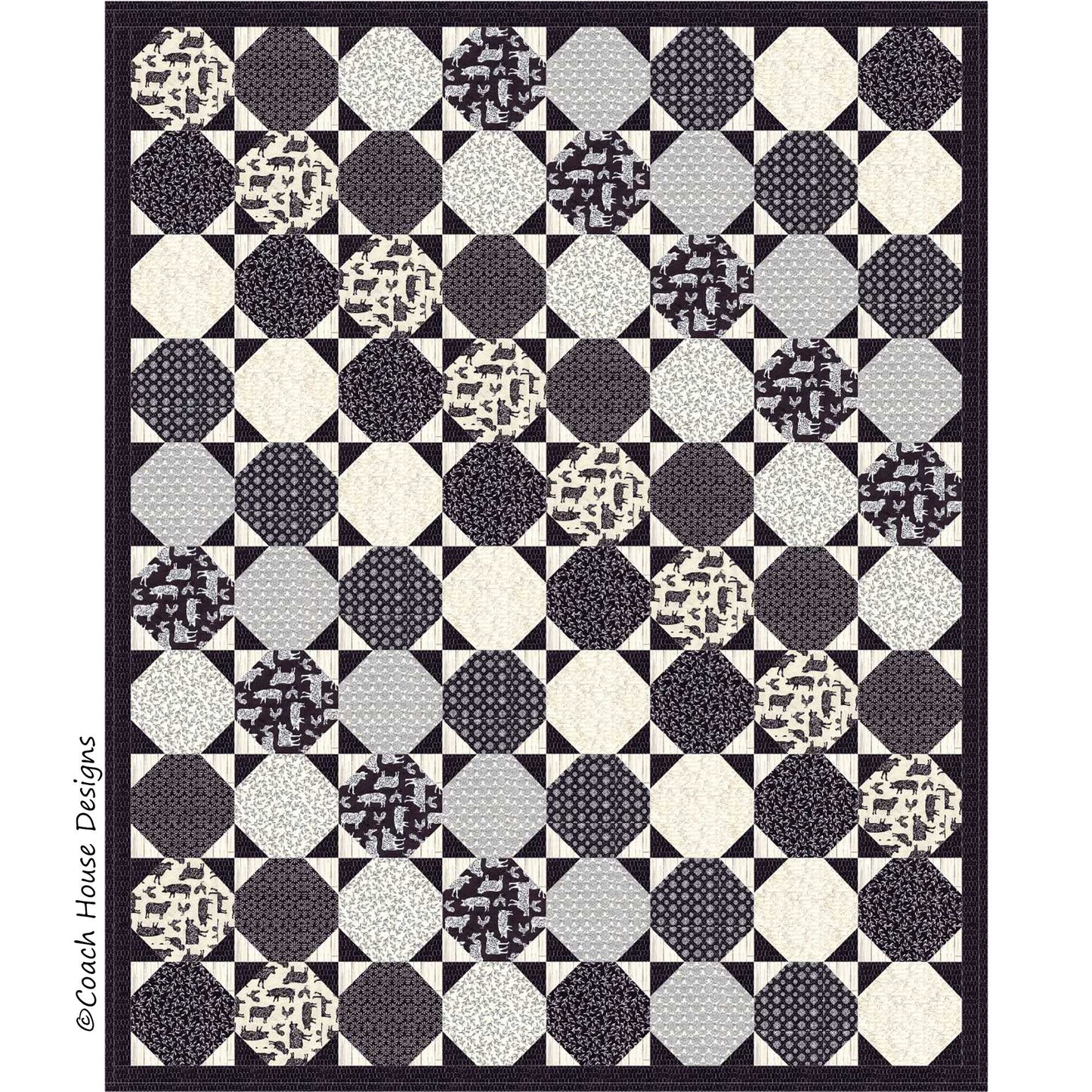 It’s Black & White Downloadable PDF Quilt Pattern