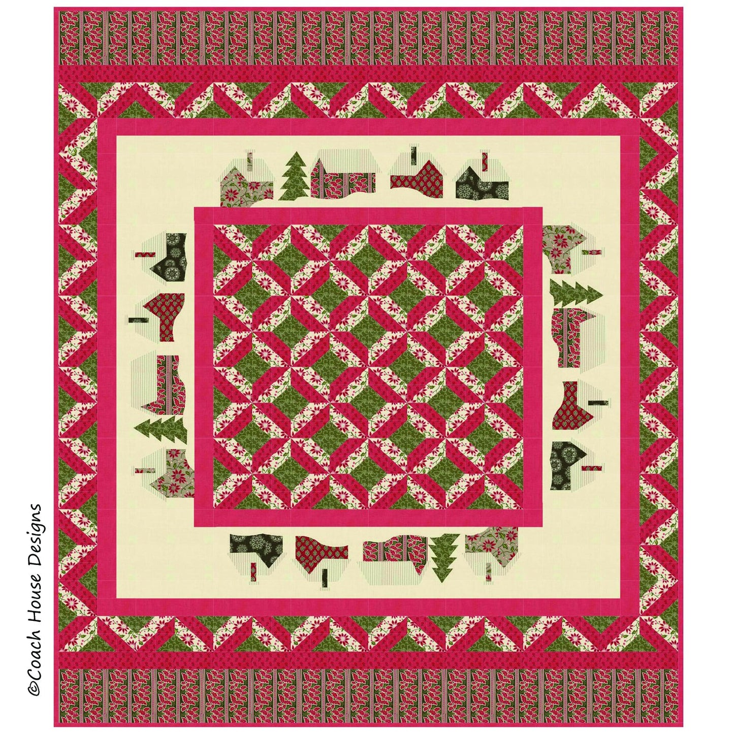 Joyeux Noel Downloadable PDF Quilt Pattern