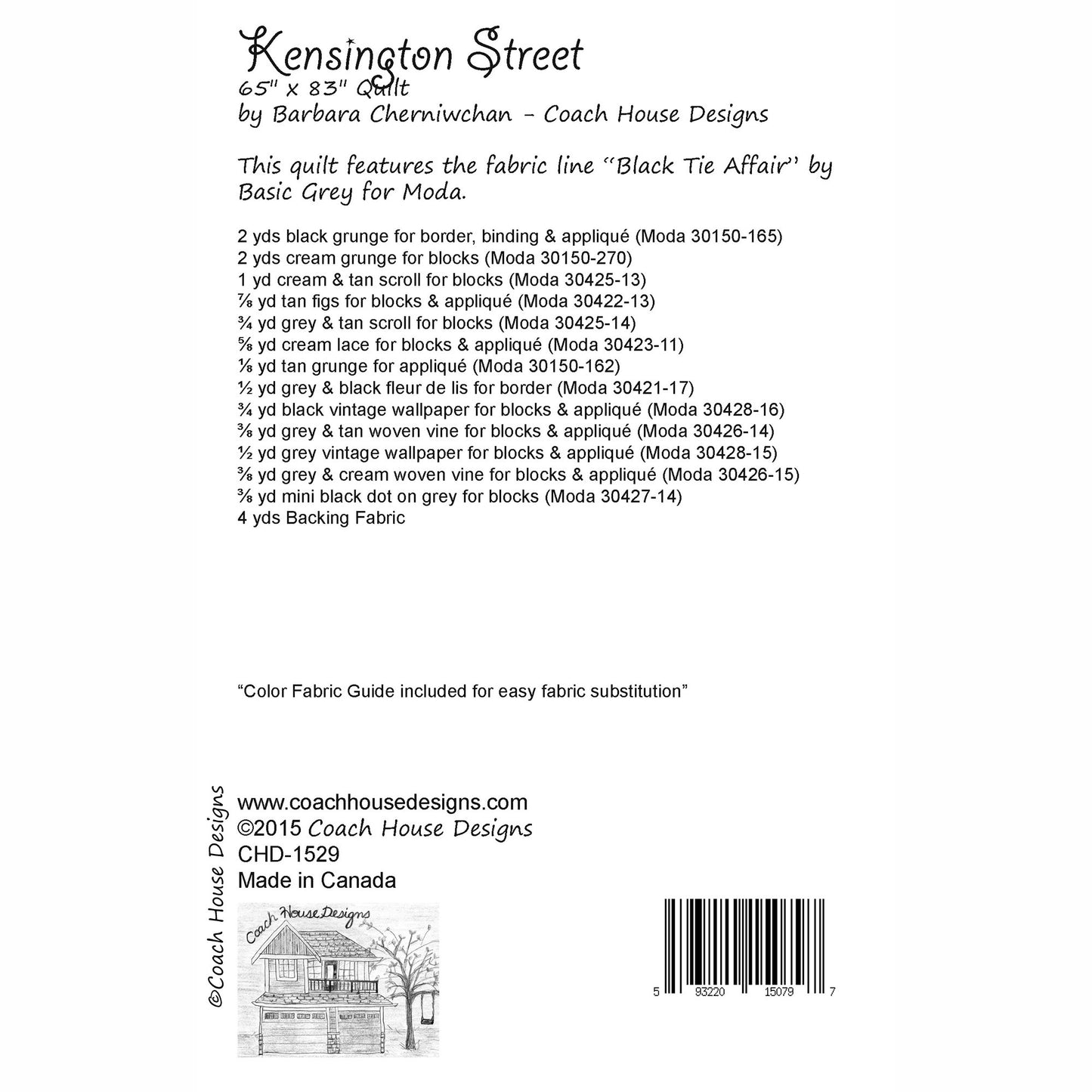 Kensington Street Downloadable PDF Quilt Pattern