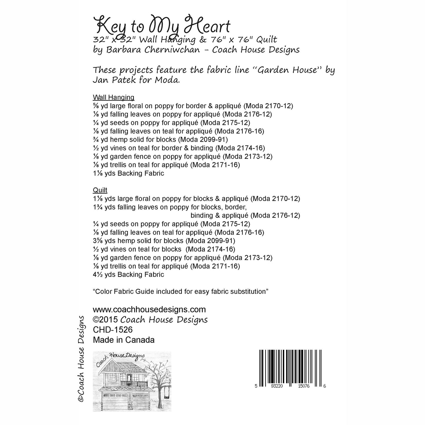 Key to My Heart Quilt Pattern