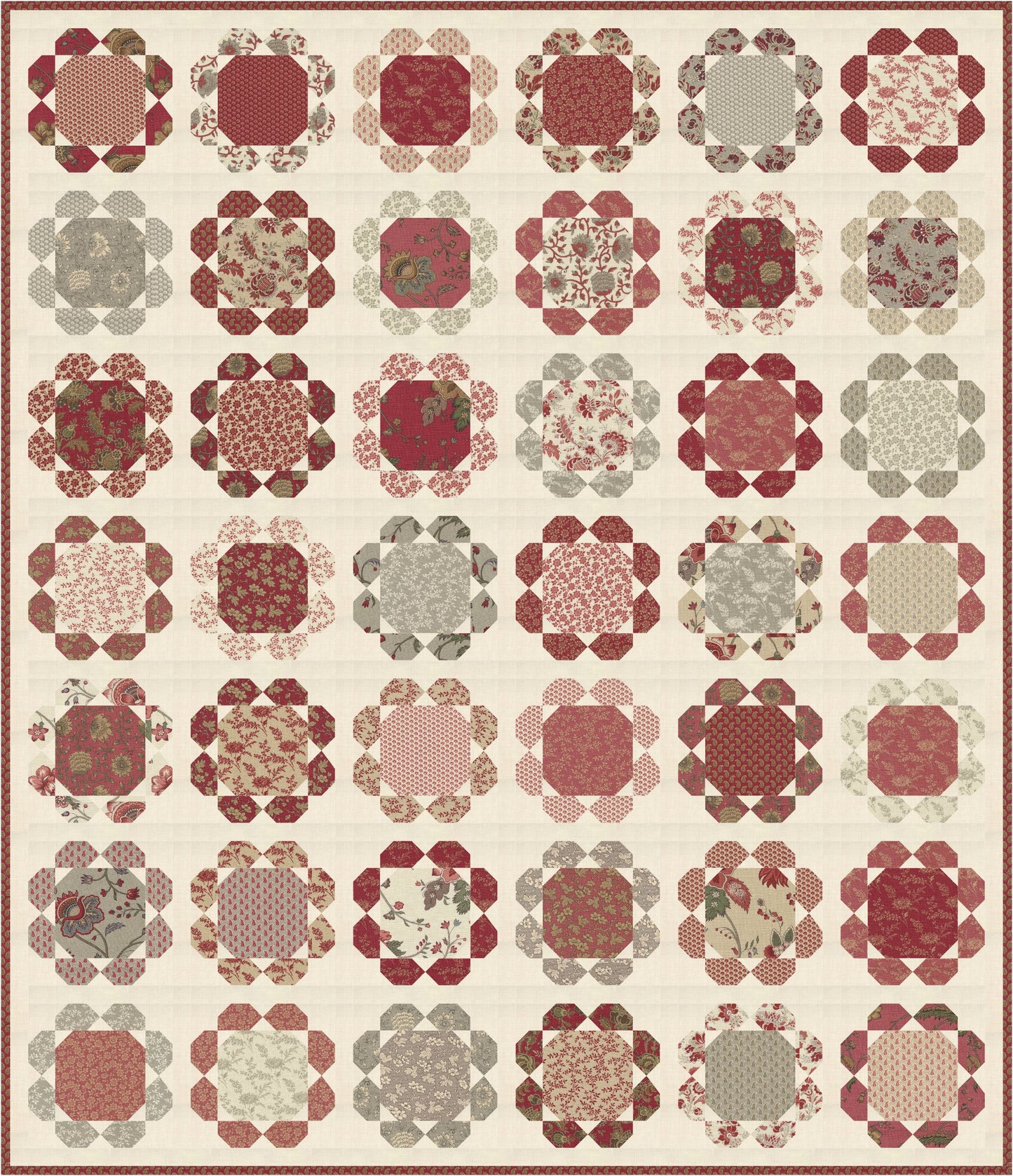 Les Fleurs Quilt Pattern