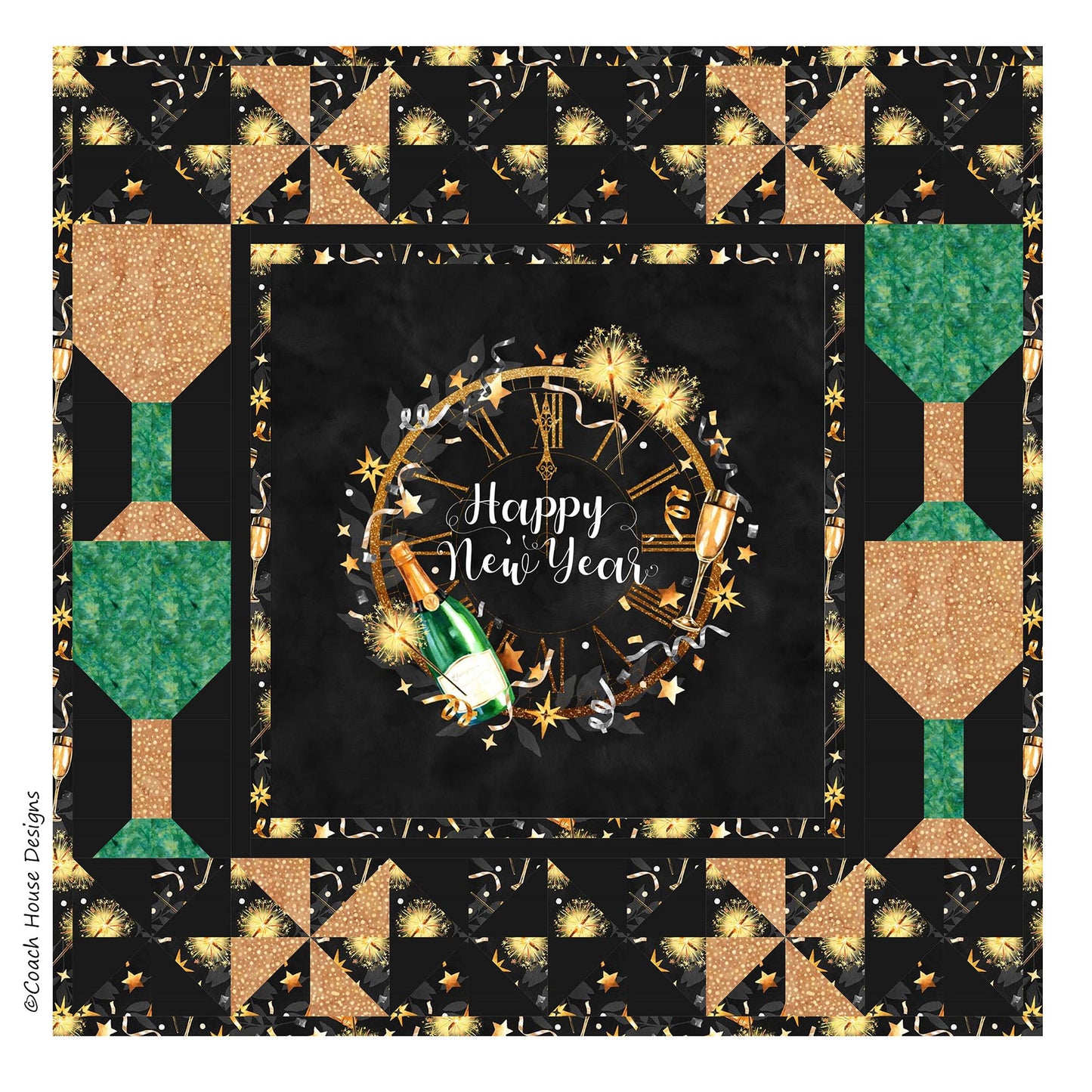 Let's Celebrate Again! January to March Downloadable PDF Quilt Pattern