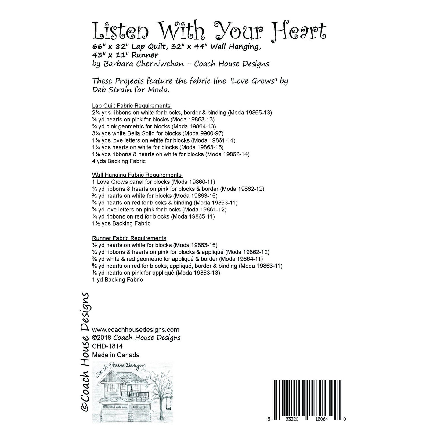 Listen With Your Heart Quilt Pattern