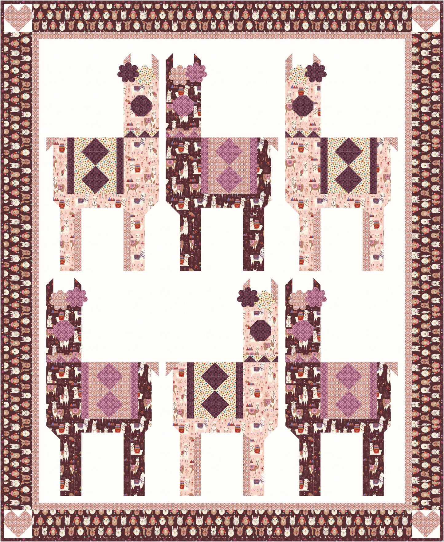 Llama Lovin' Downloadable PDF Quilt Pattern