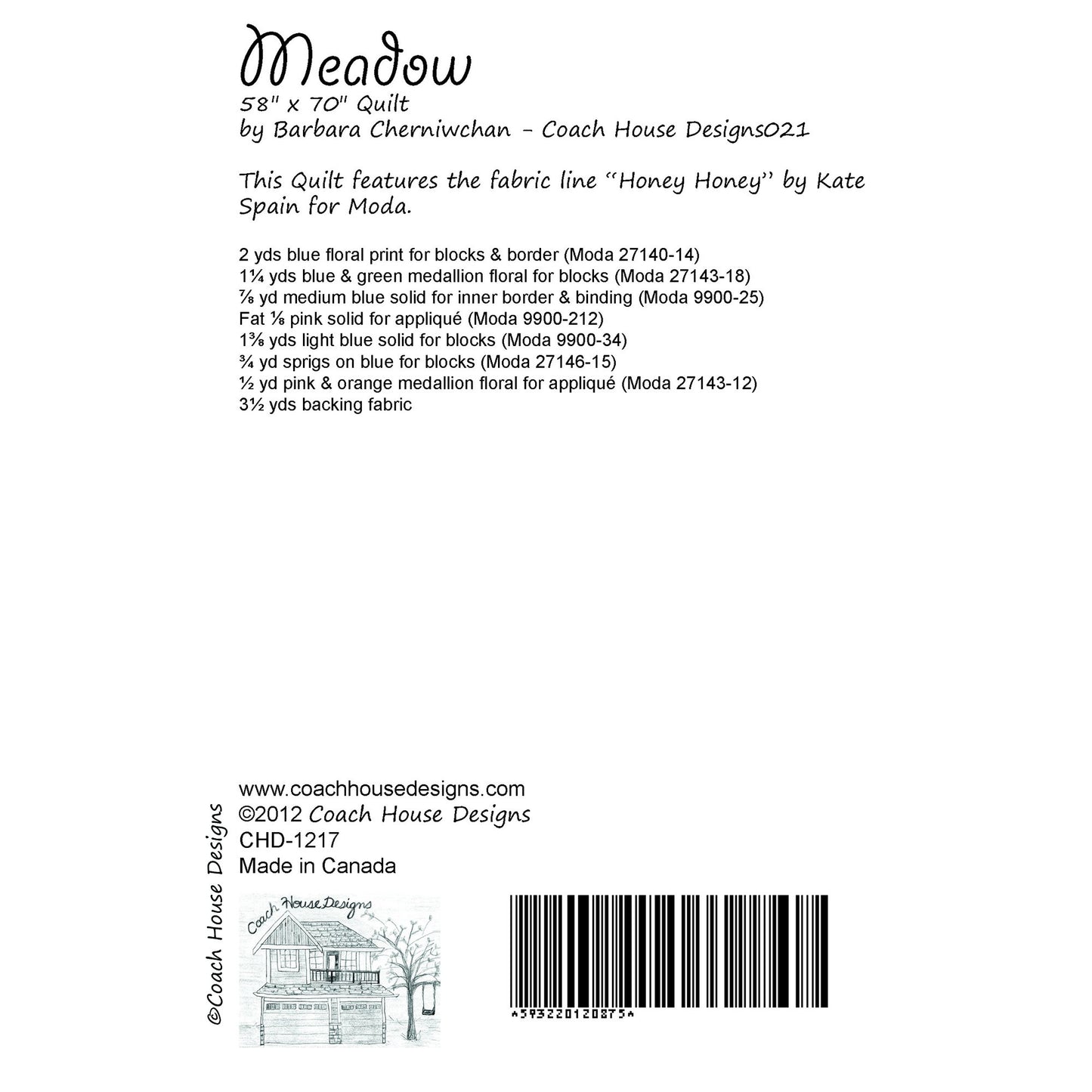 Meadow Downloadable PDF Quilt Pattern