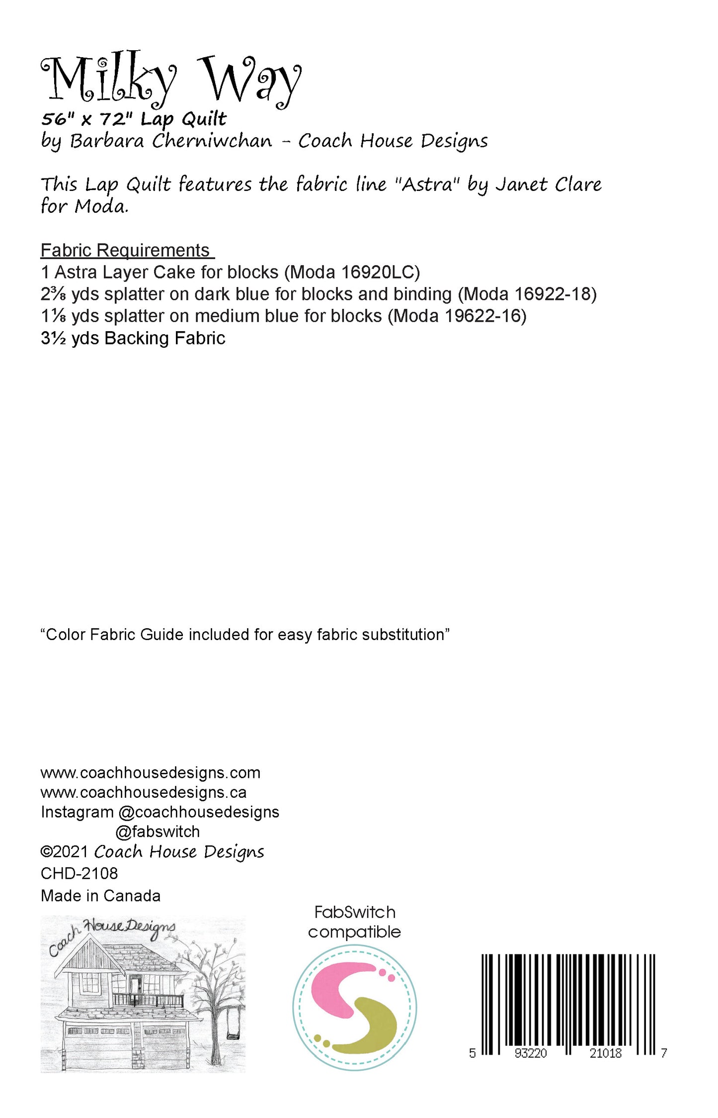 Milky Way Downloadable PDF Quilt Pattern