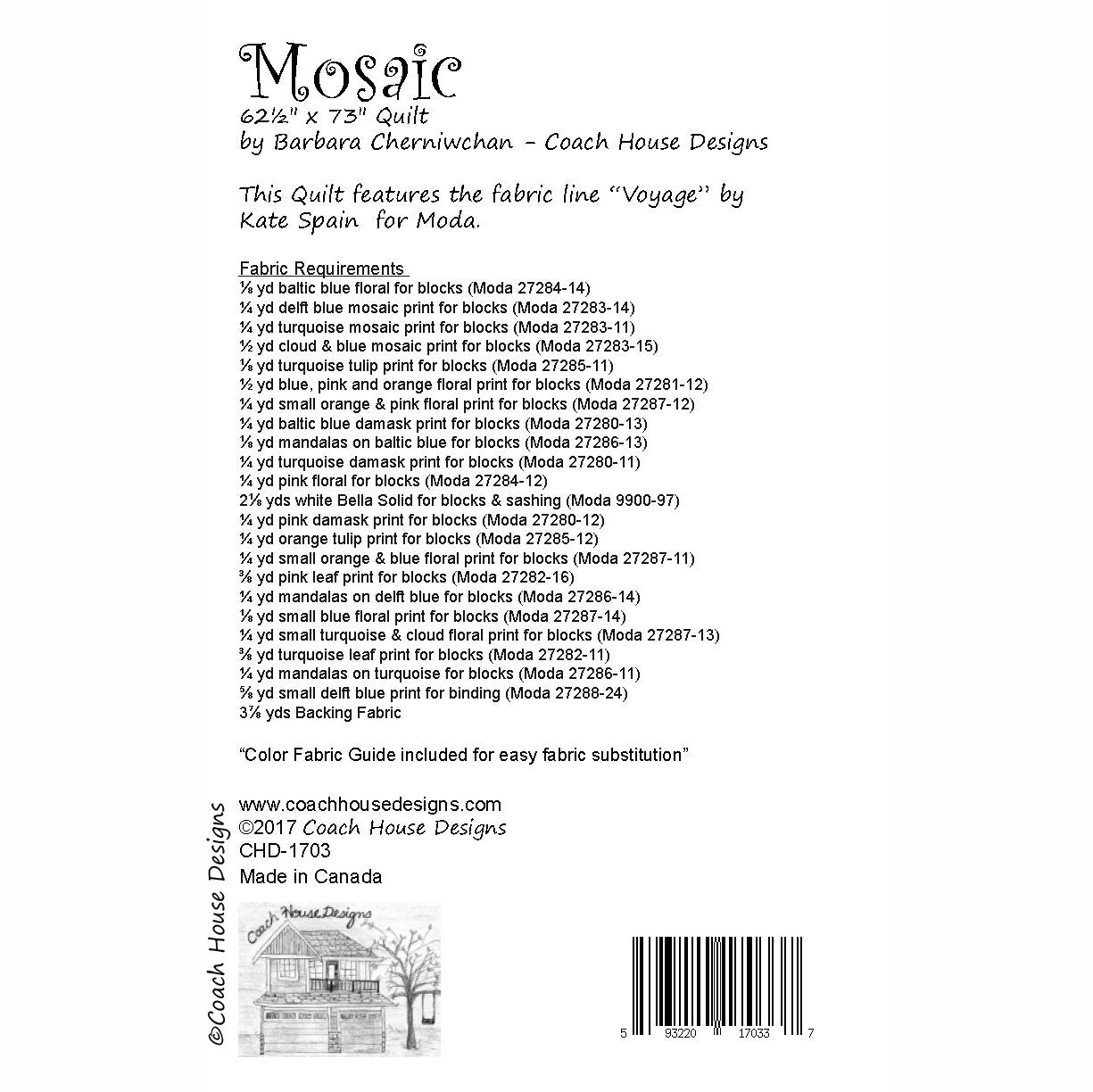 Mosaic Quilt Pattern