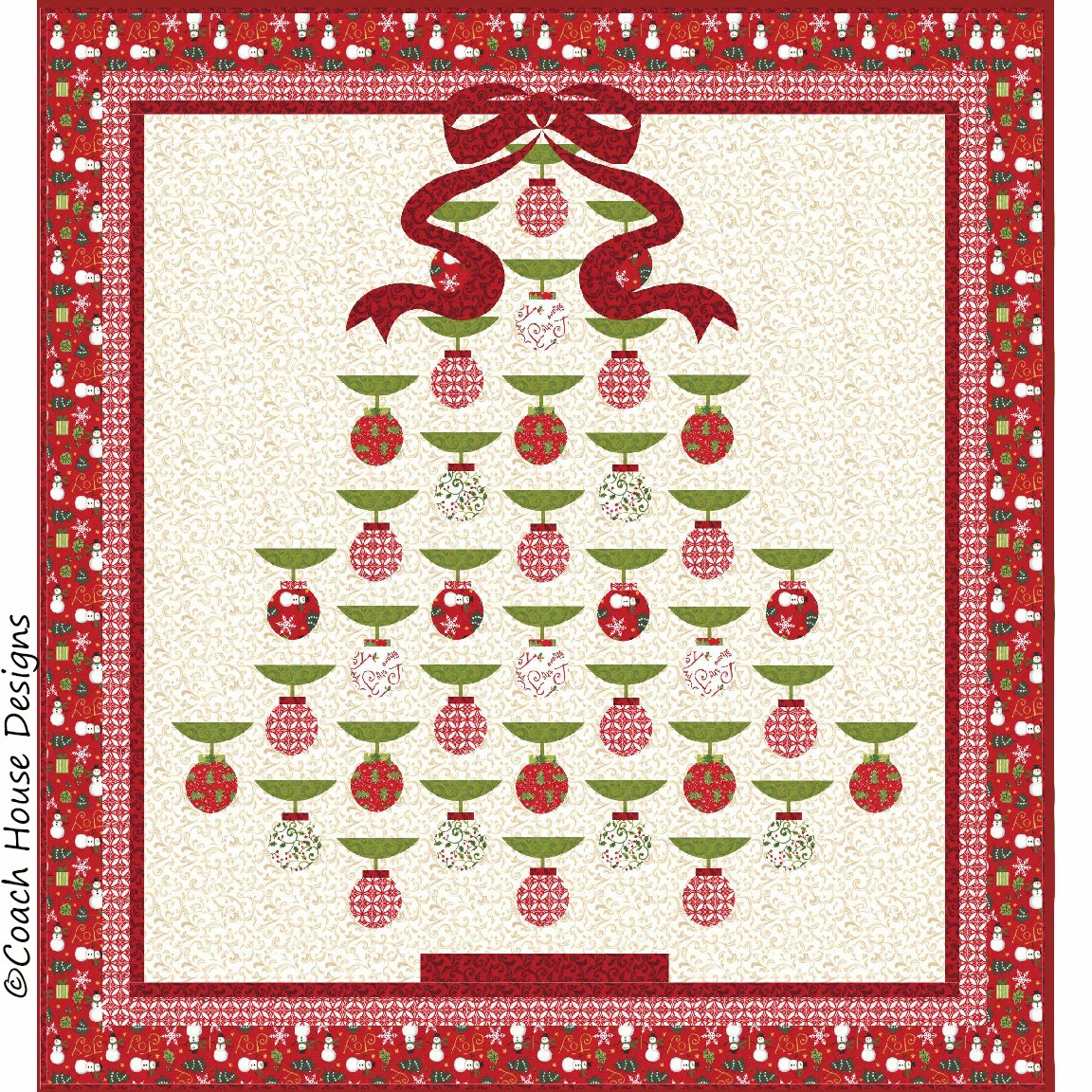 Tree Bells Downloadable PDF Quilt Pattern