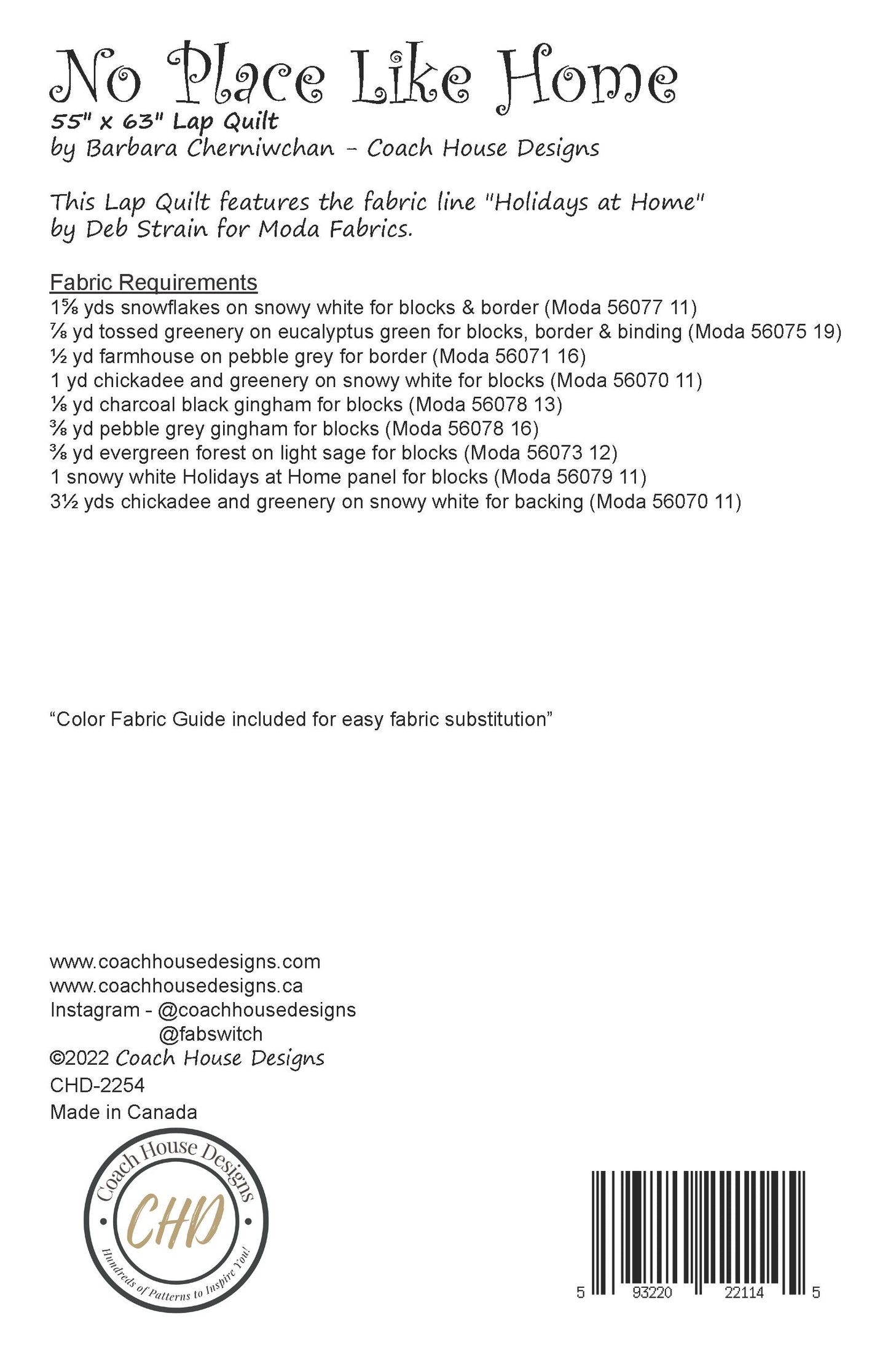 No Place Like Home Downloadable PDF Quilt Pattern