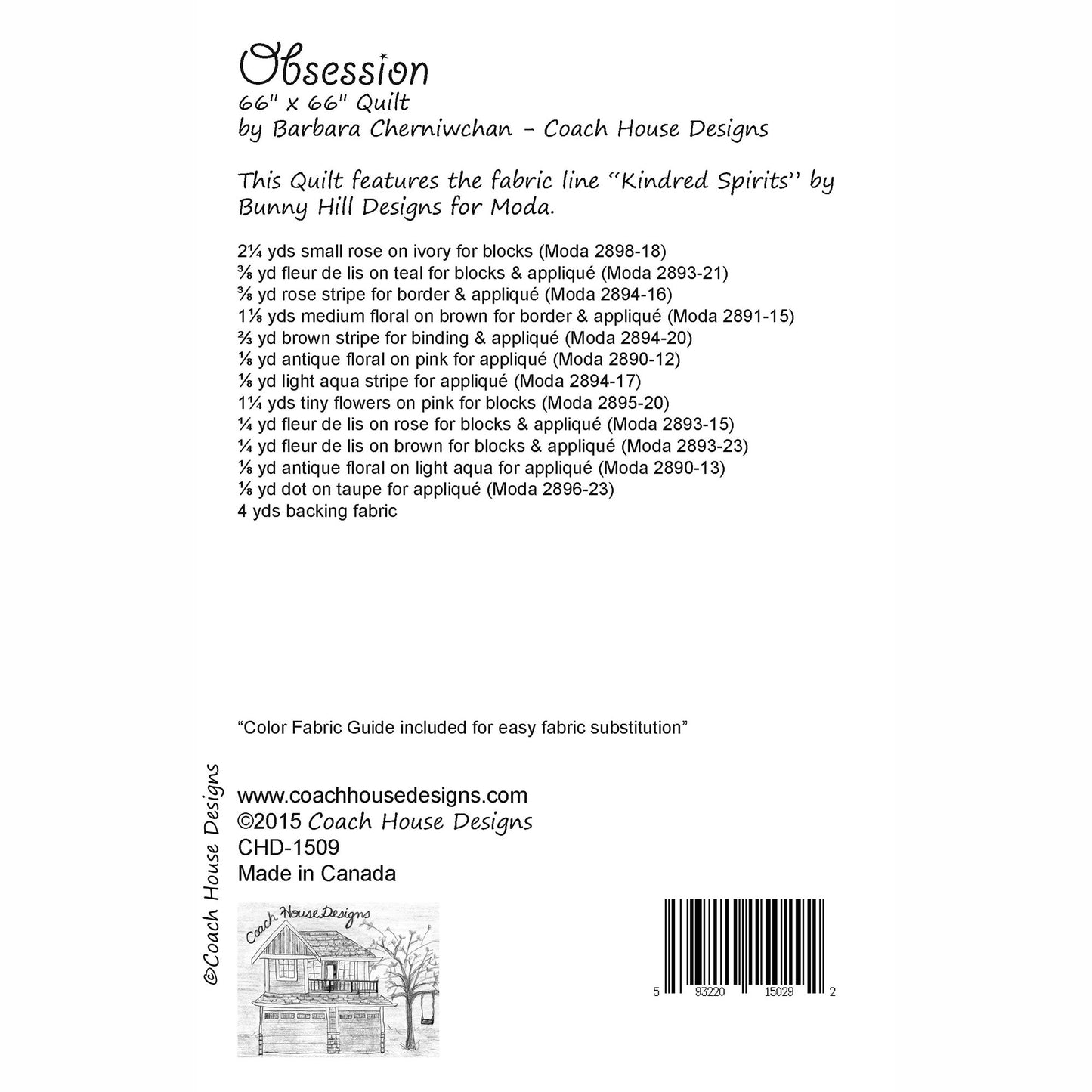 Obsession Quilt Pattern