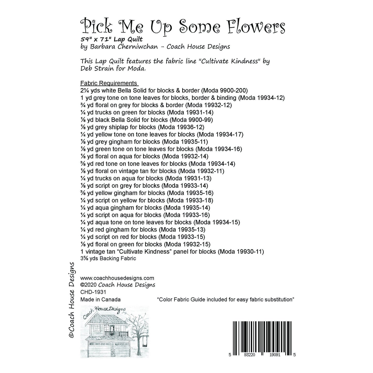 Pick Me Up Some Flowers Quilt Pattern