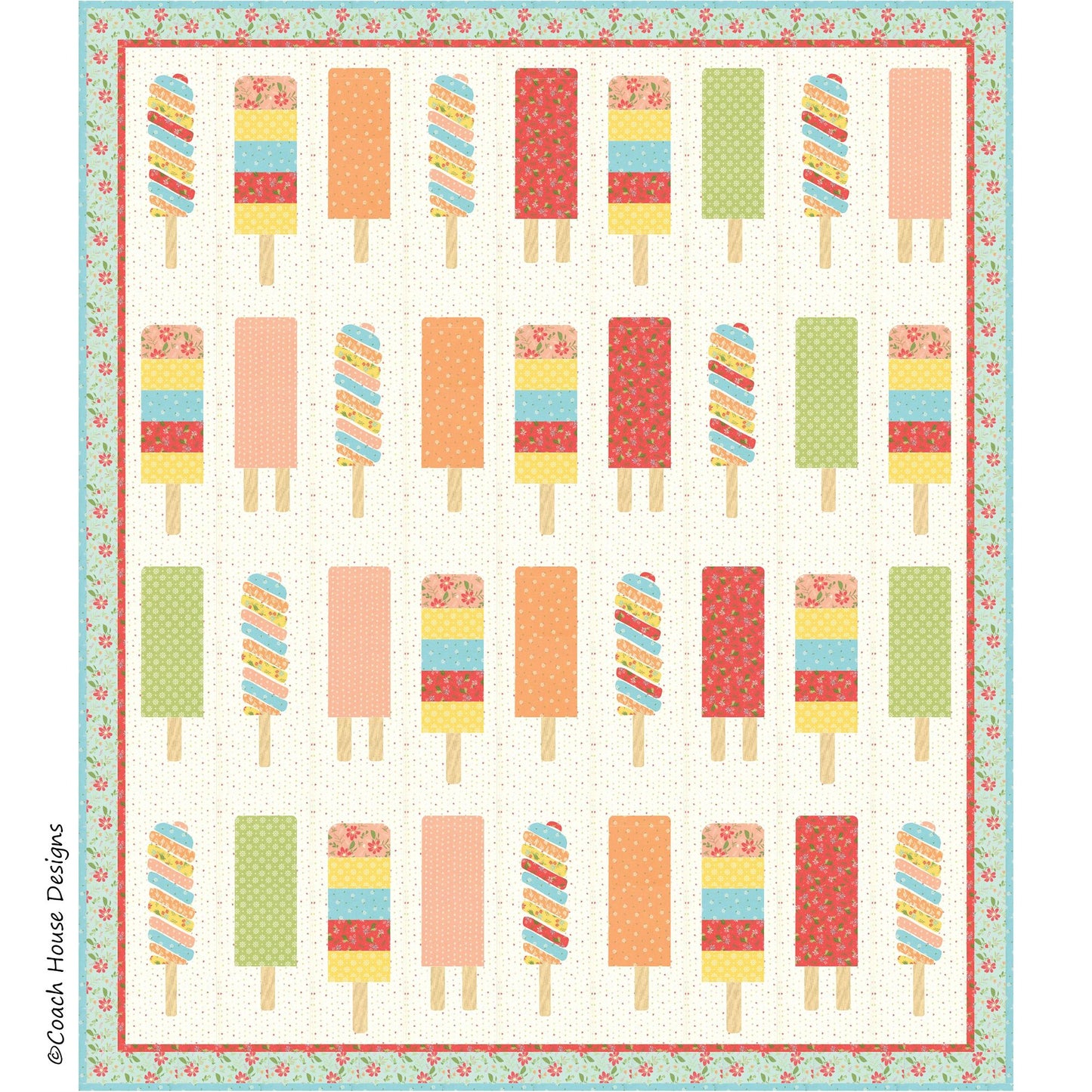 Popsicles Downloadable PDF Quilt Pattern