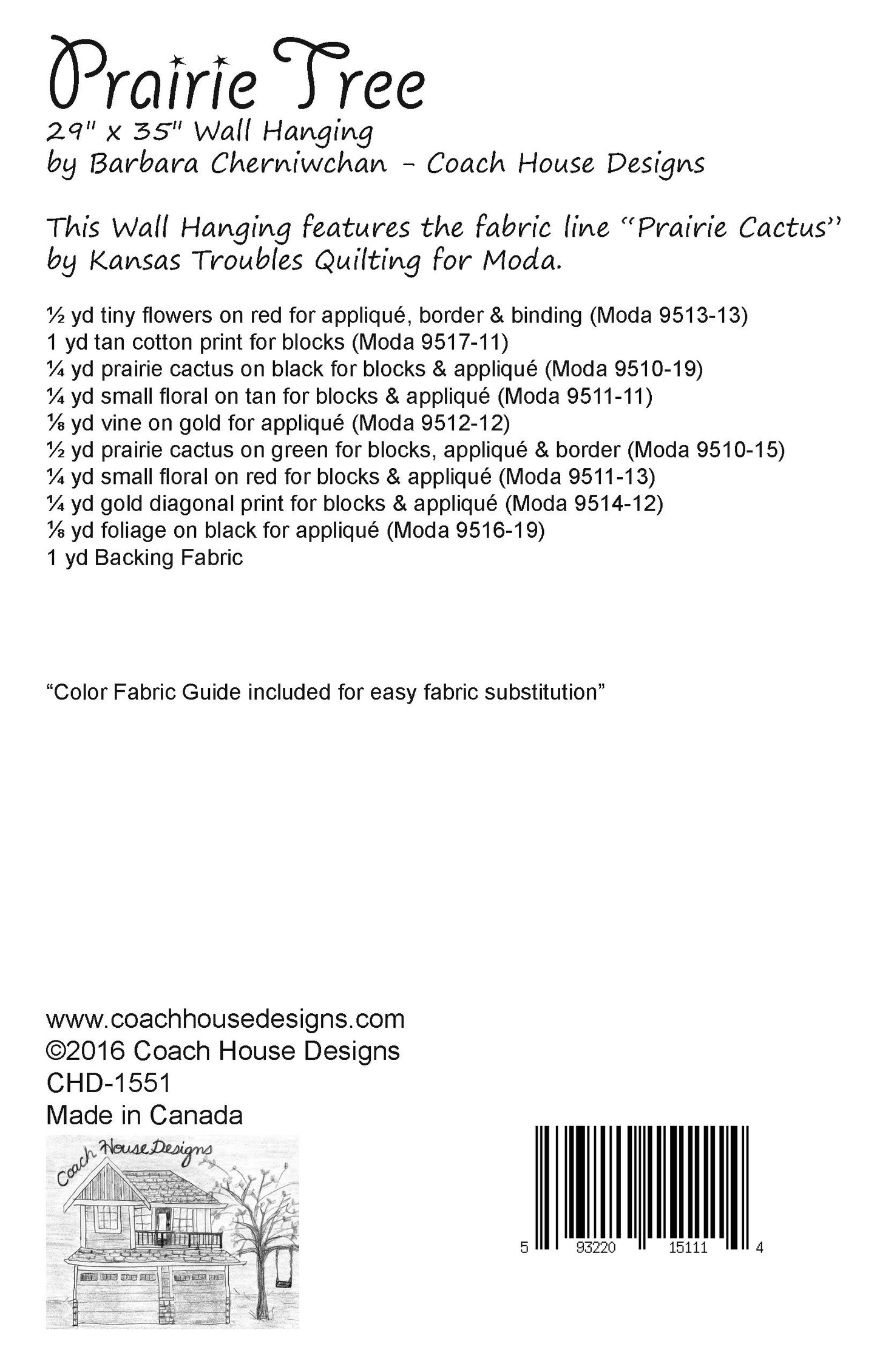 Prairie Tree Downloadable PDF Quilt Pattern